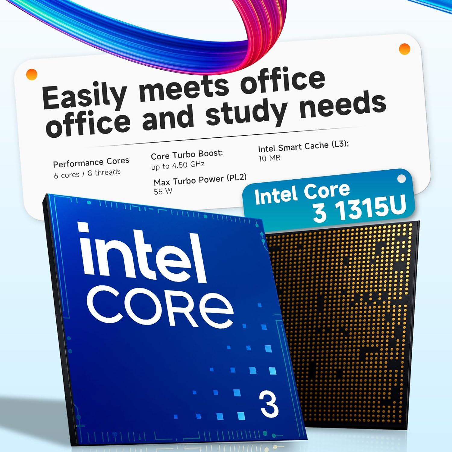 Laptop HP 15.6" Táctil - Intel i3-1315U, 64GB RAM, 2TB SSD