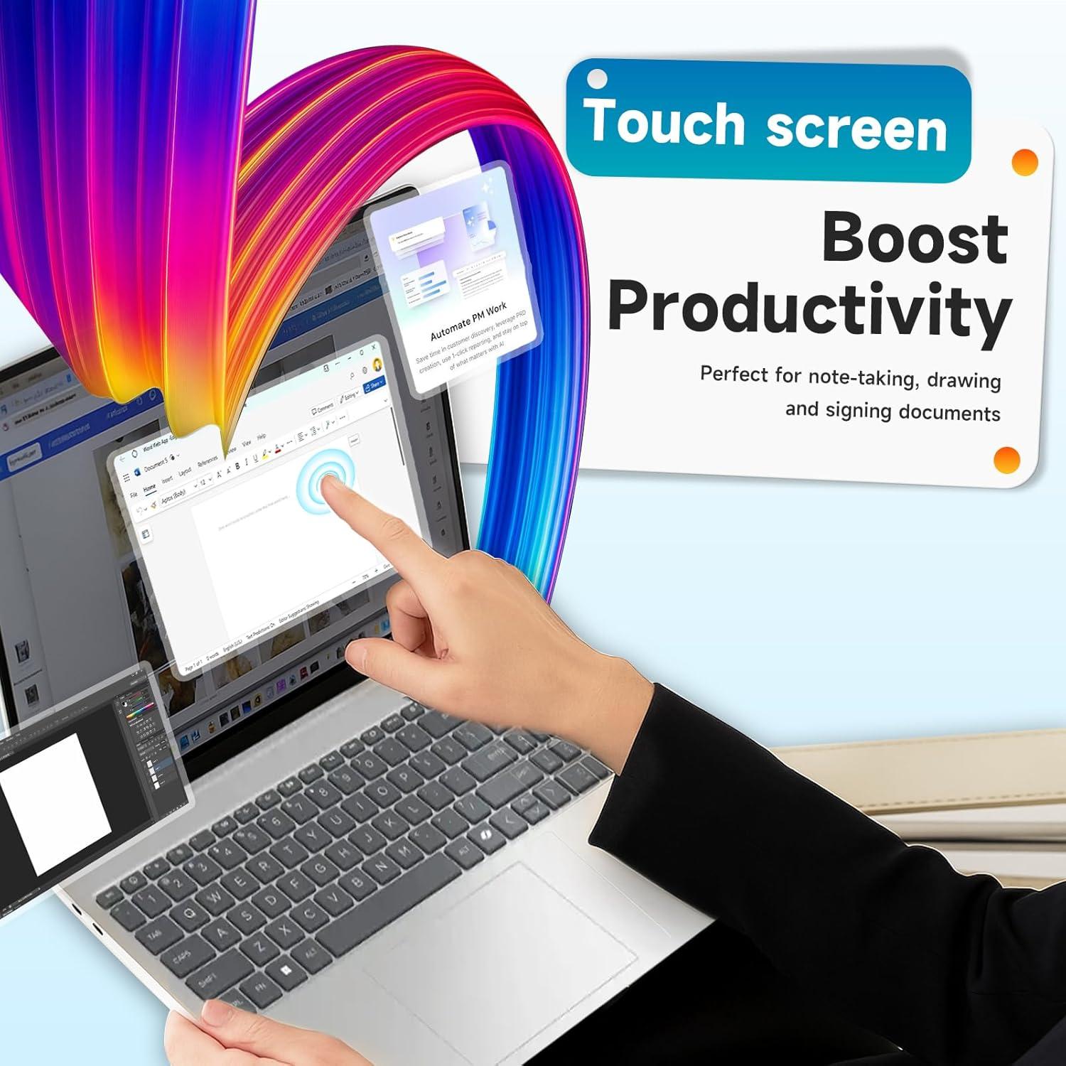 Laptop HP 15.6" Táctil - Intel i3-1315U, 64GB RAM, 2TB SSD