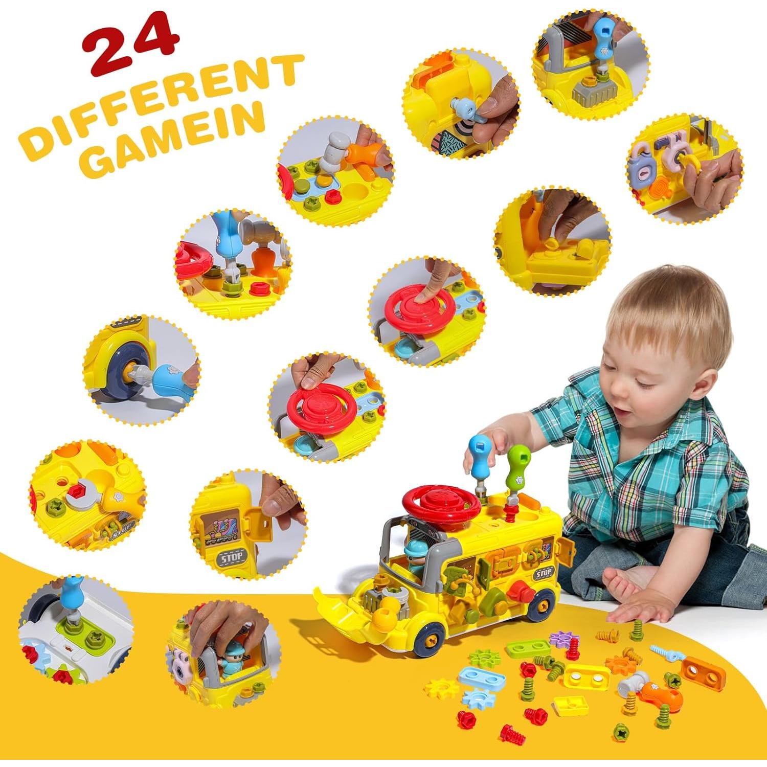 Kit de Herramientas Montessori SO&MOTOYS 53 Piezas para Niños 3-5 Años