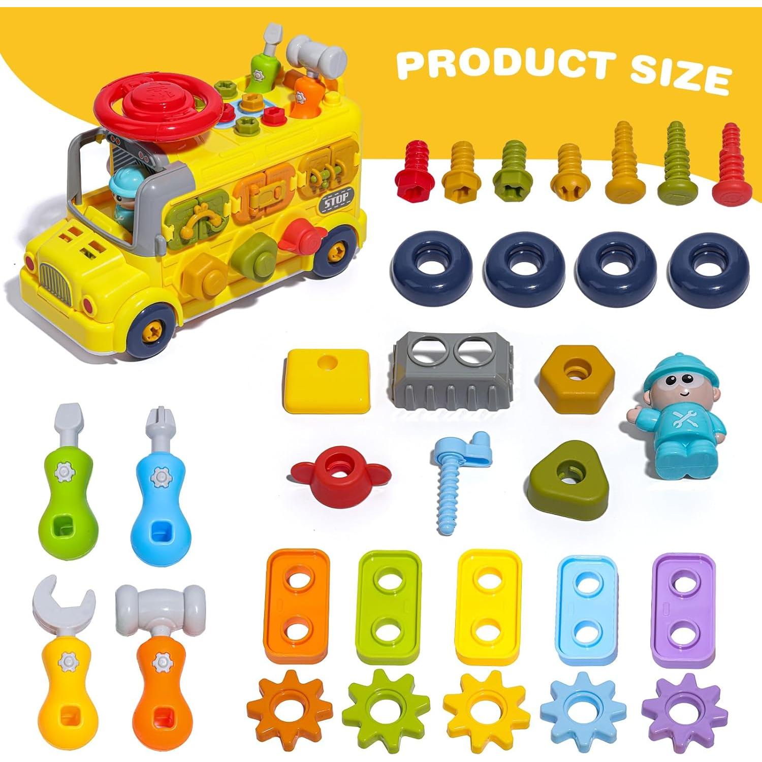 Kit de Herramientas Montessori SO&MOTOYS 53 Piezas para Niños 3-5 Años
