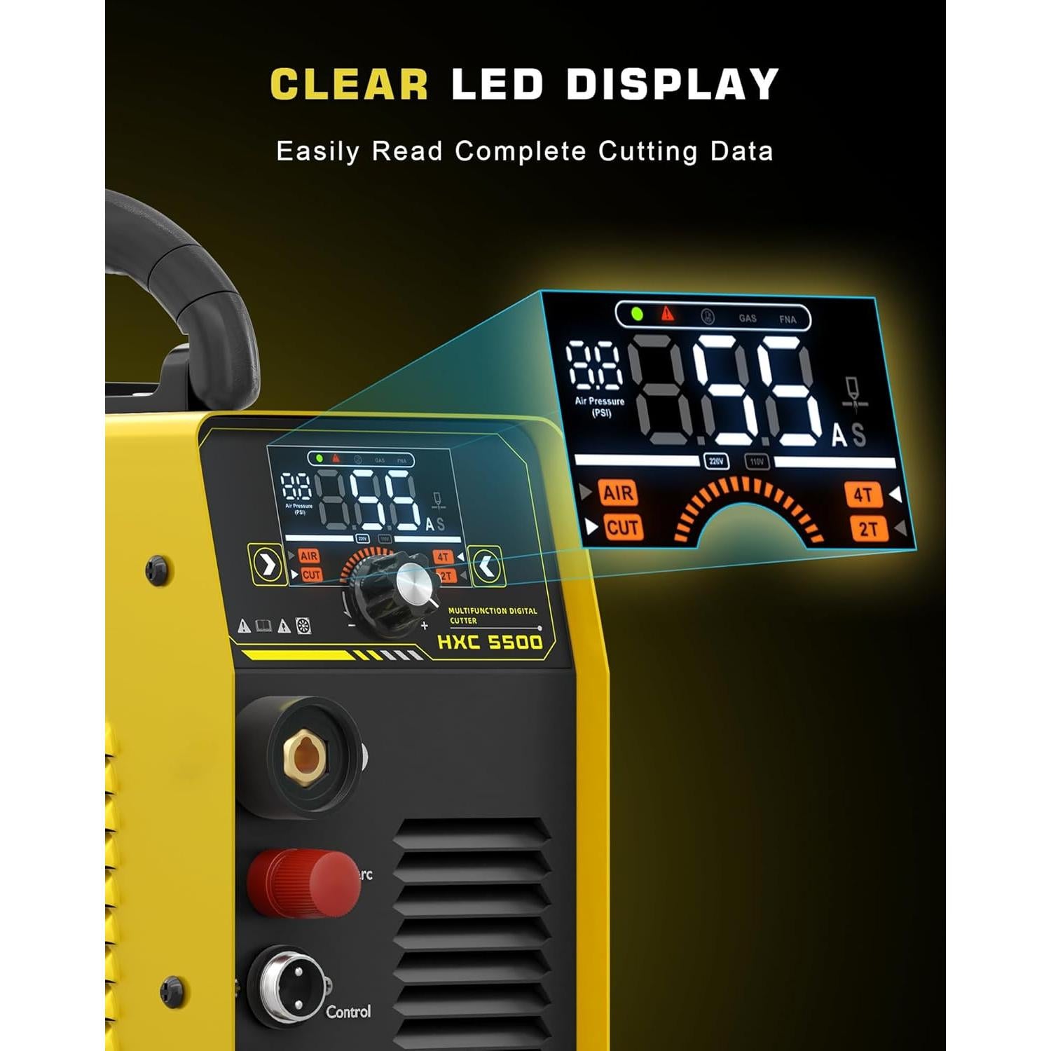 Cortadora de Plasma Haxiaoer HXC550D 55A Doble Voltaje 110V/220V