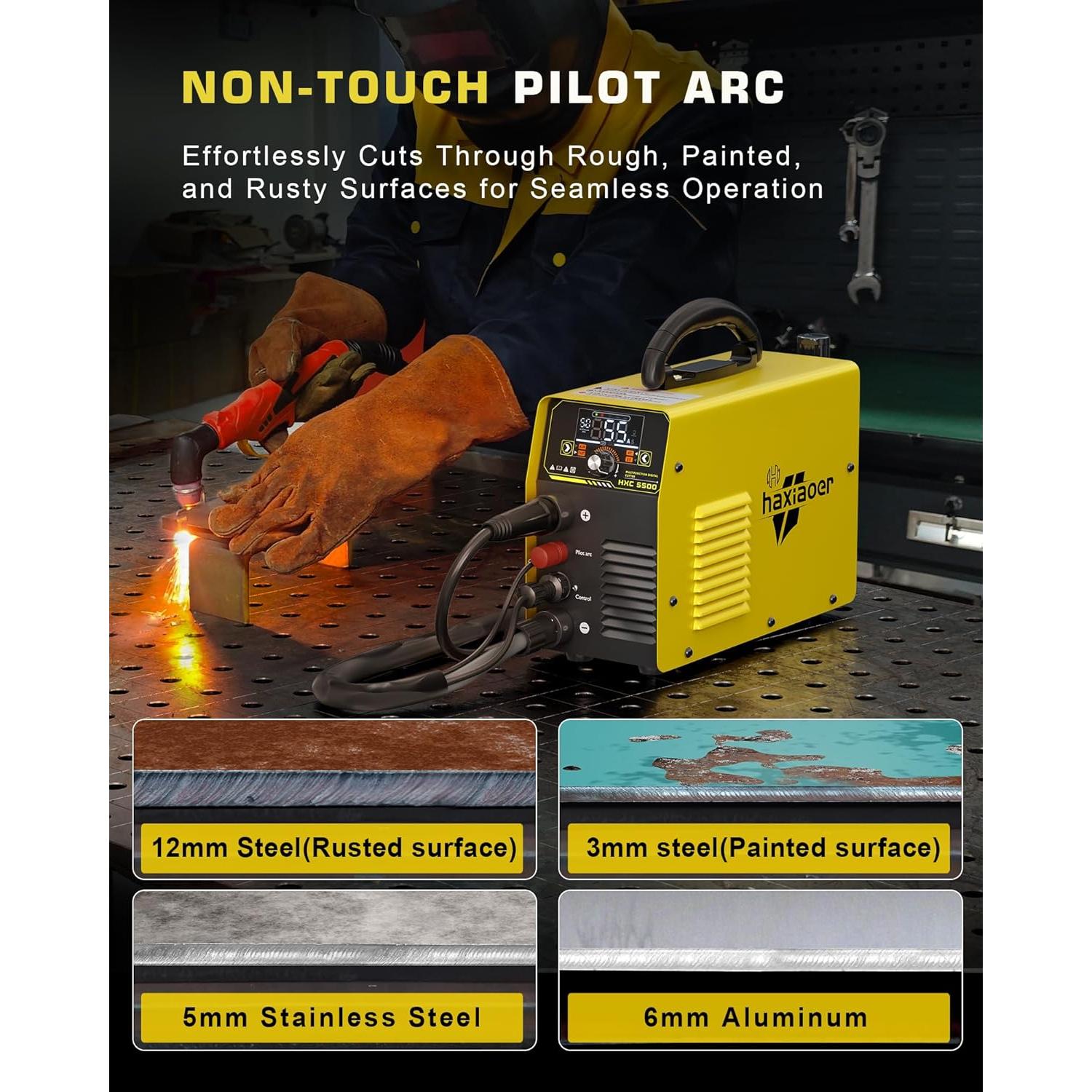 Cortadora de Plasma Haxiaoer HXC550D 55A Doble Voltaje 110V/220V