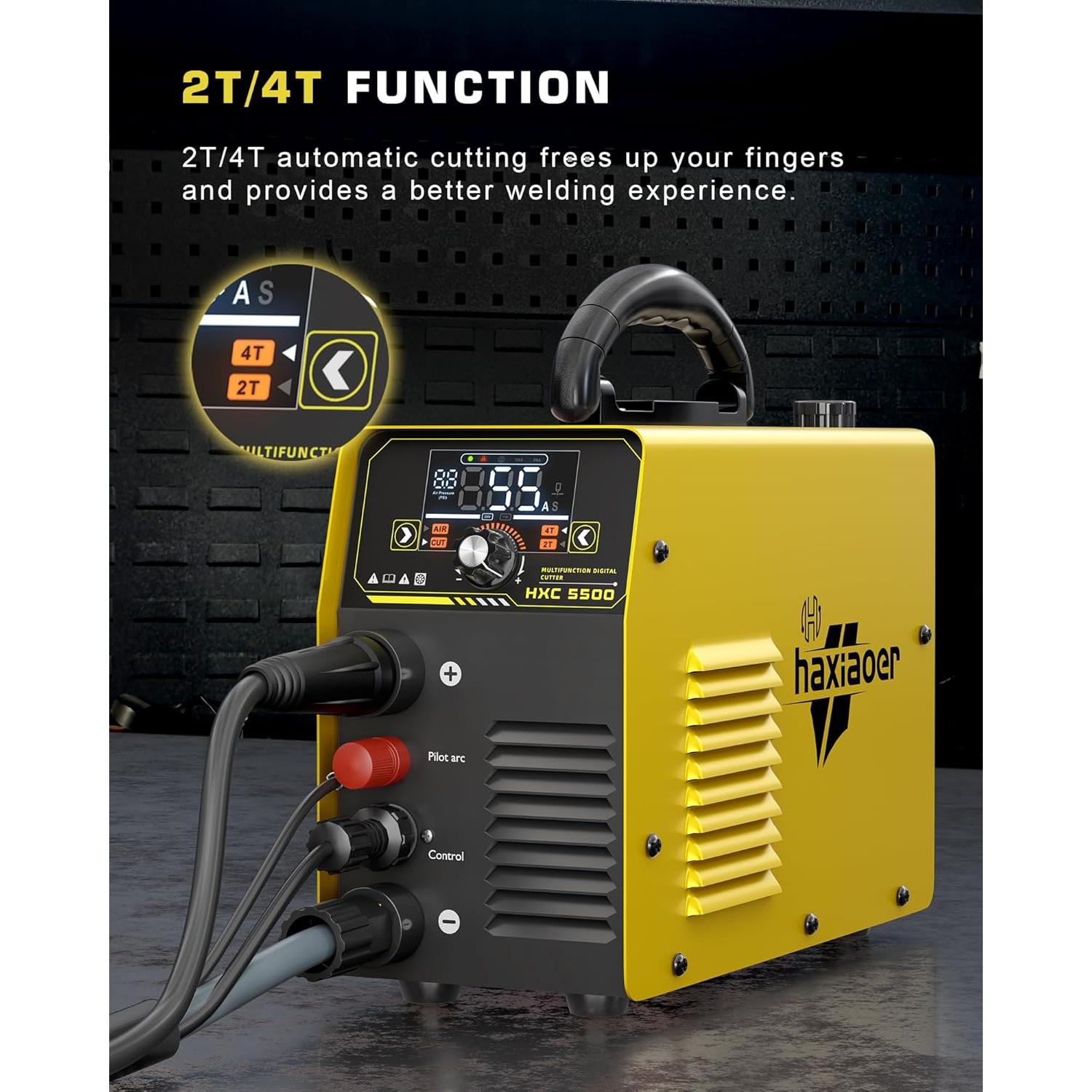 Cortadora de Plasma Haxiaoer HXC550D 55A Doble Voltaje 110V/220V