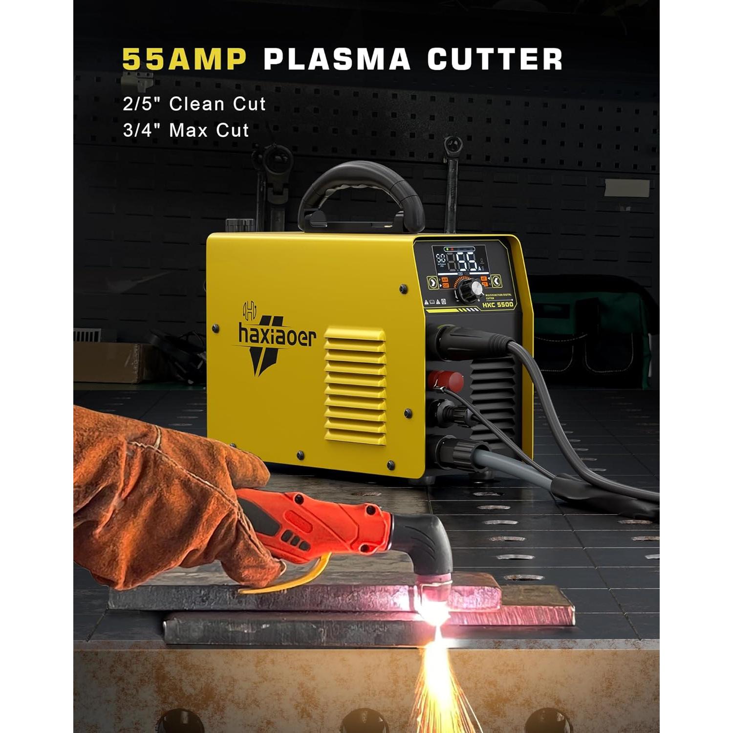 Cortadora de Plasma Haxiaoer HXC550D 55A Doble Voltaje 110V/220V