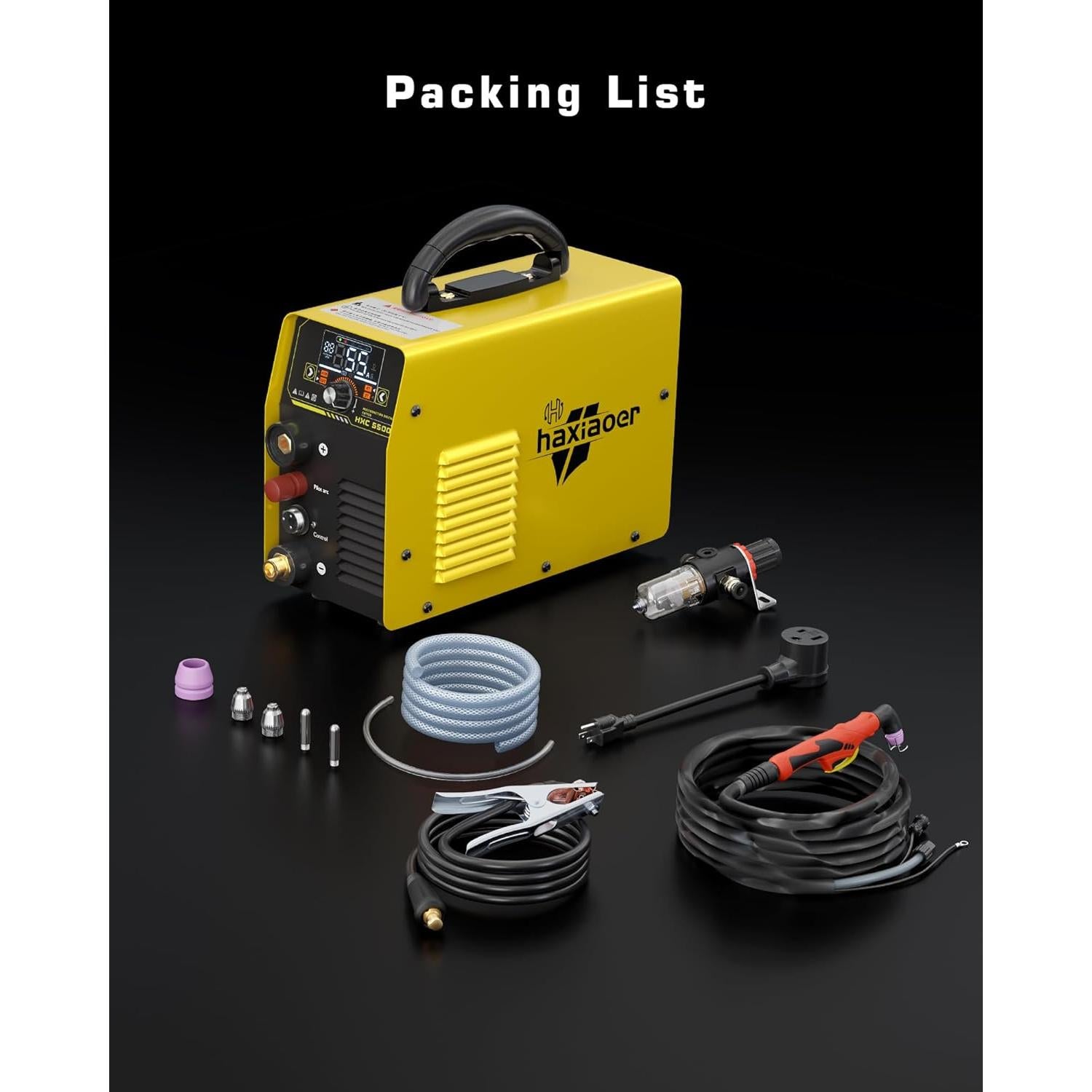 Cortadora de Plasma Haxiaoer HXC550D 55A Doble Voltaje 110V/220V