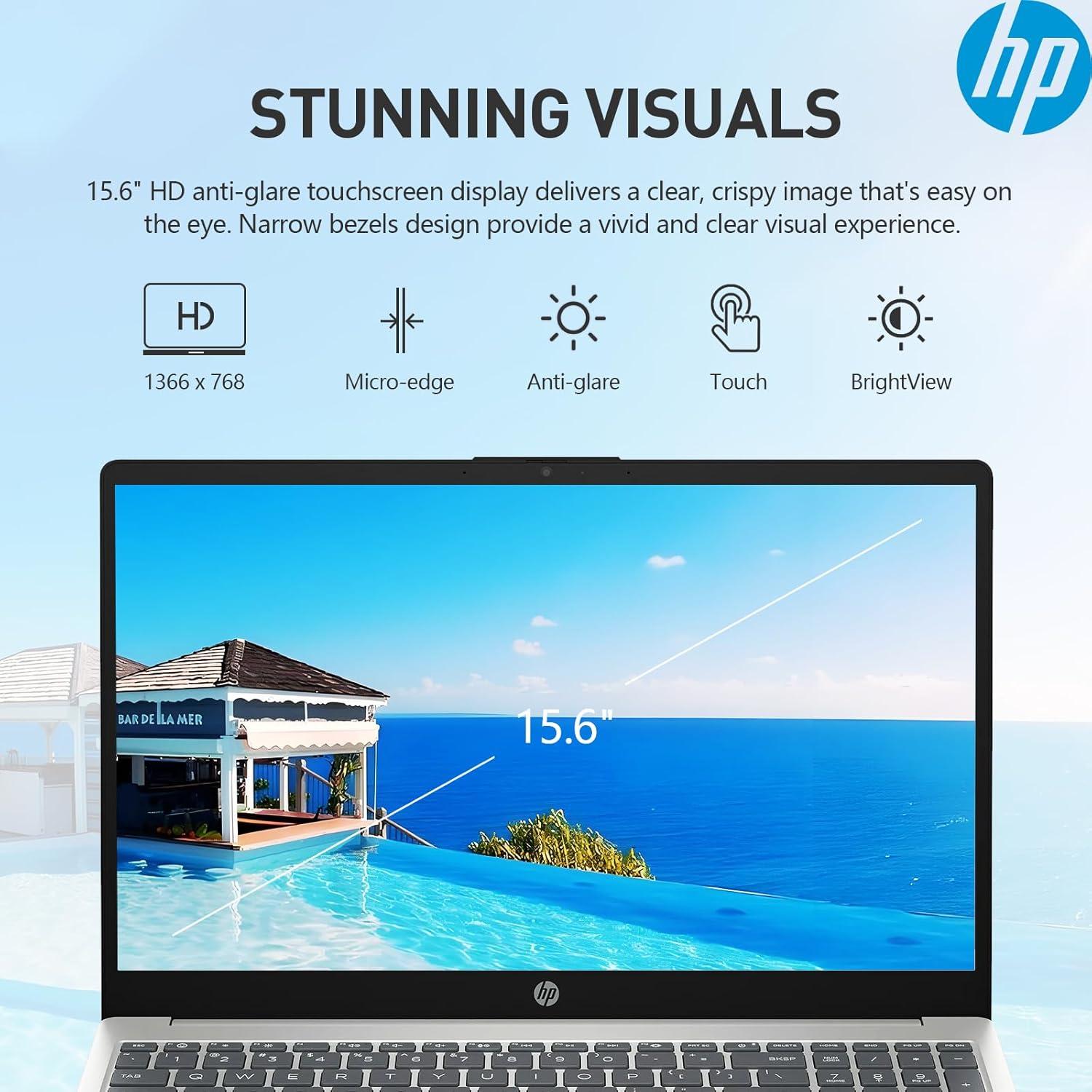 Laptop HP Esencial 15.6" Touch Intel i5 40GB RAM 1TB SSD