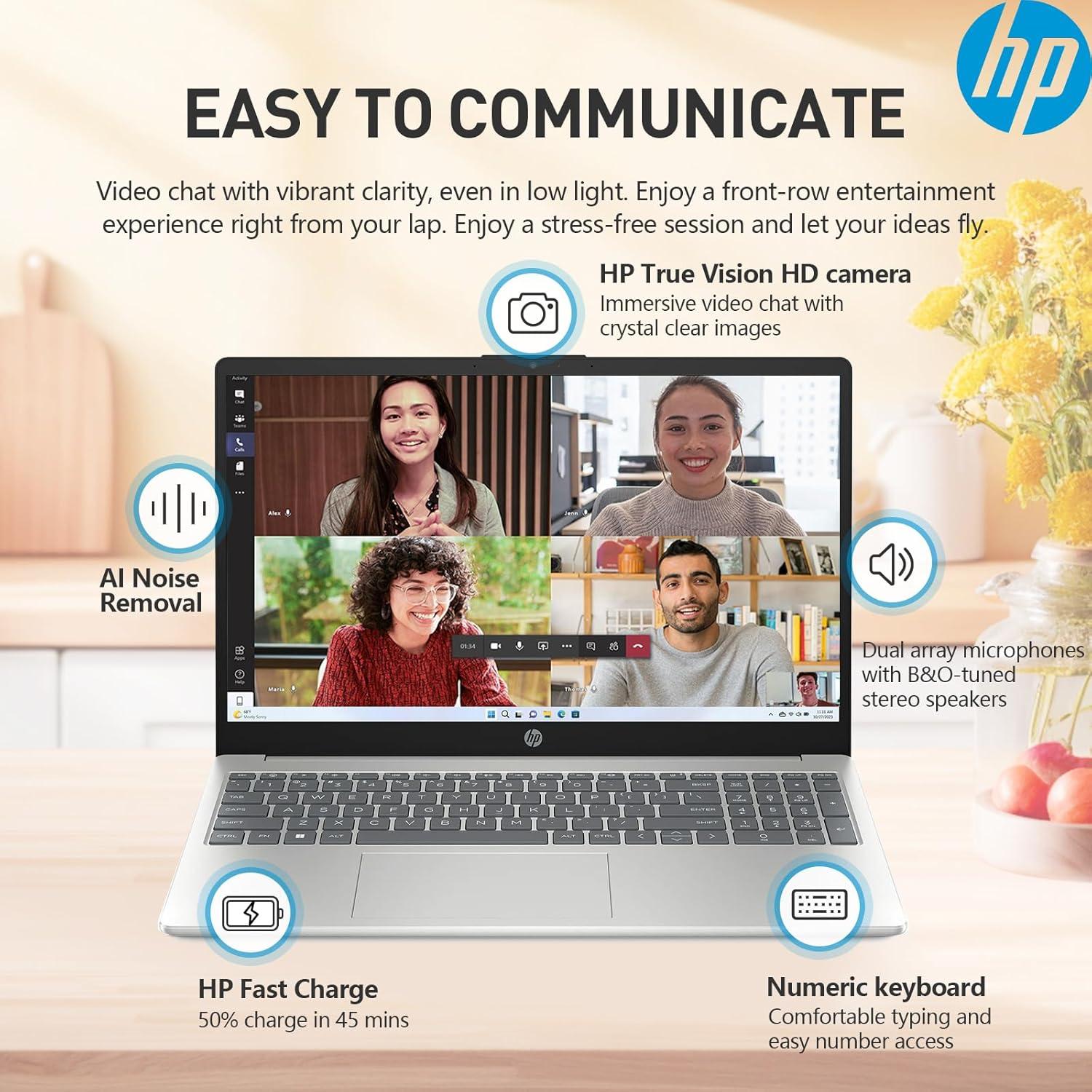 Laptop HP Esencial 15.6" Touch Intel i5 40GB RAM 1TB SSD