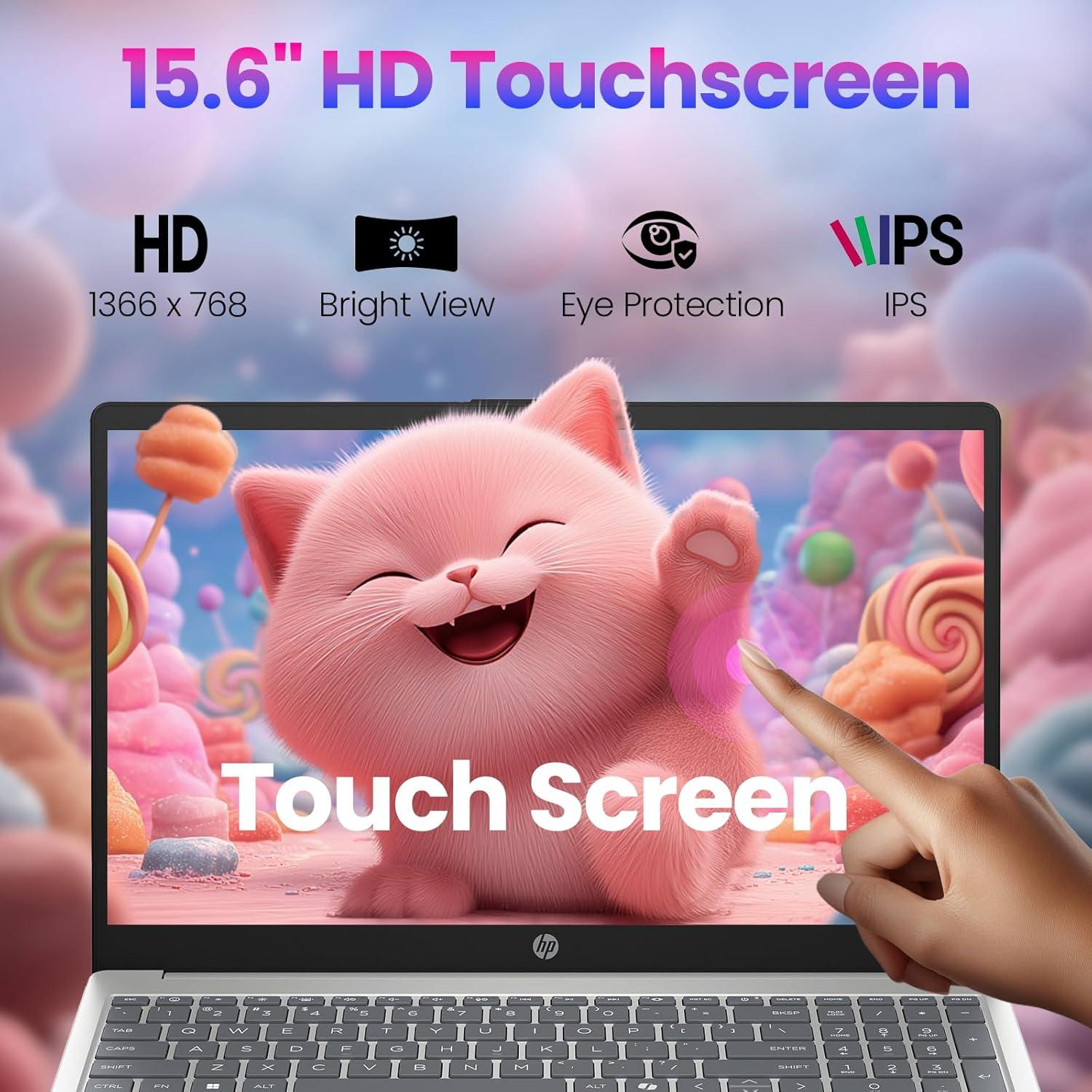 Laptop HP 15.6" Táctil Intel Core i3-1315U 16GB RAM 1TB SSD