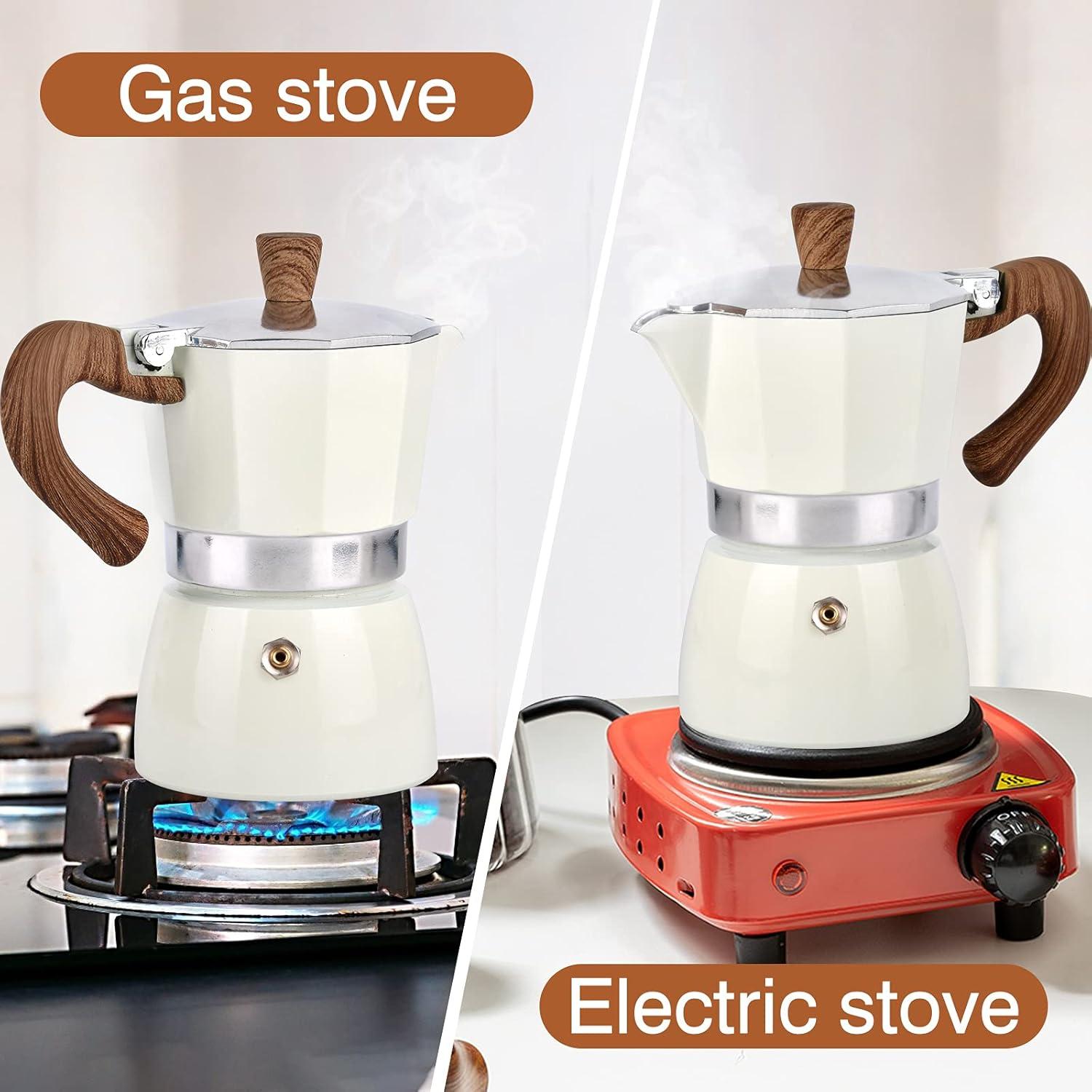 Cafetera Moka MORDEN MS 6 Tazas Manual Blanca 300ml