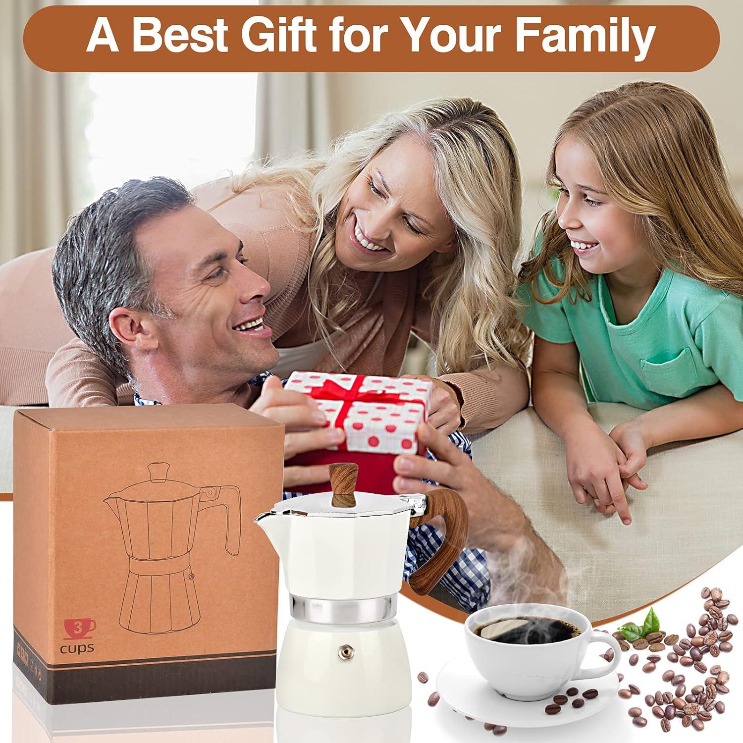 Cafetera Moka MORDEN MS 6 Tazas Manual Blanca 300ml