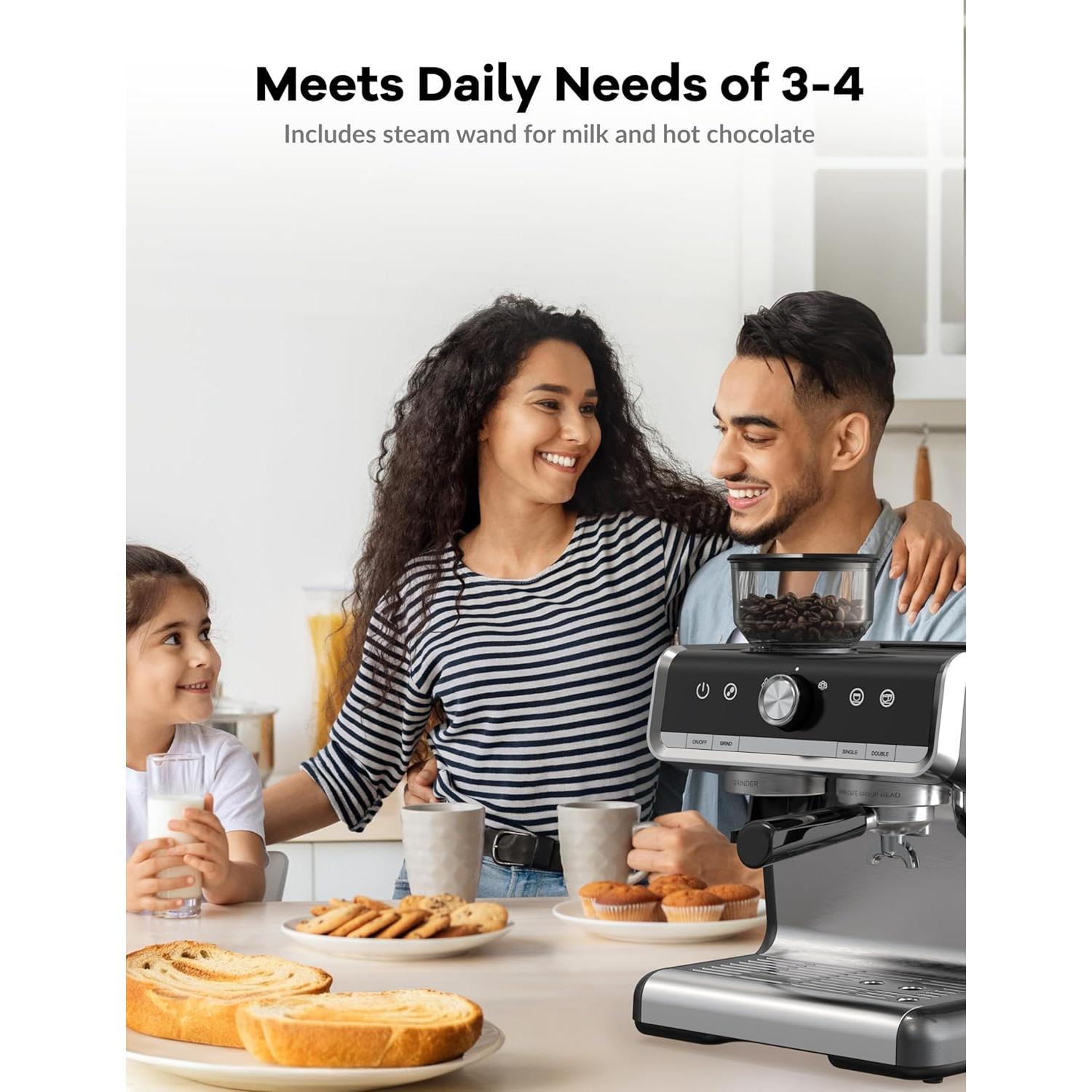 Máquina de Espresso Takywep 20 Bar Semi-Automática 2.8L