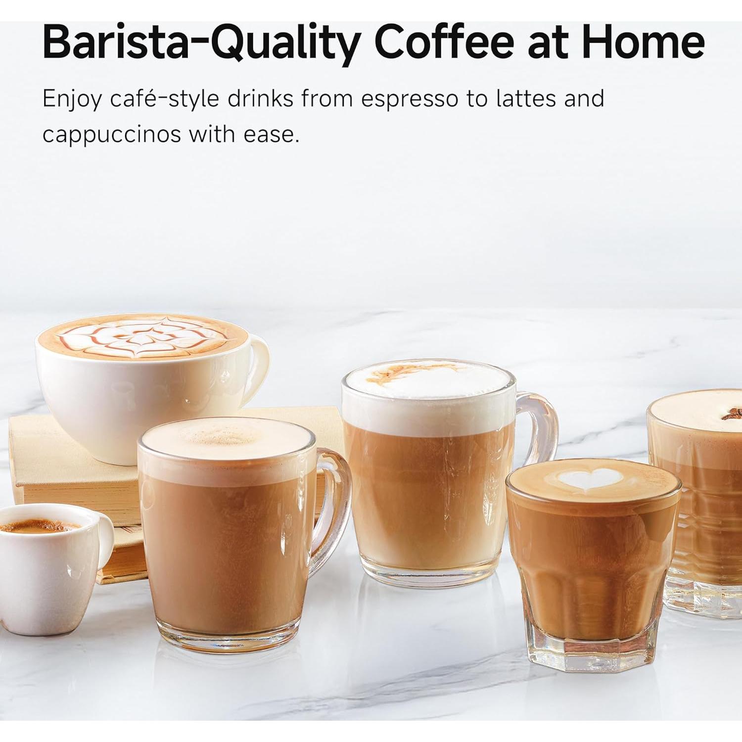 Máquina de Espresso HiBREW H10B - 51mm - Acero Inoxidable Negro