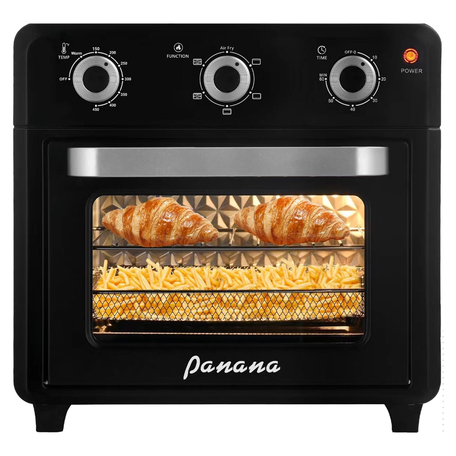 Horno Tostador Airfryer Panana 1400W 21QT 6 en 1 Acero Inoxidable
