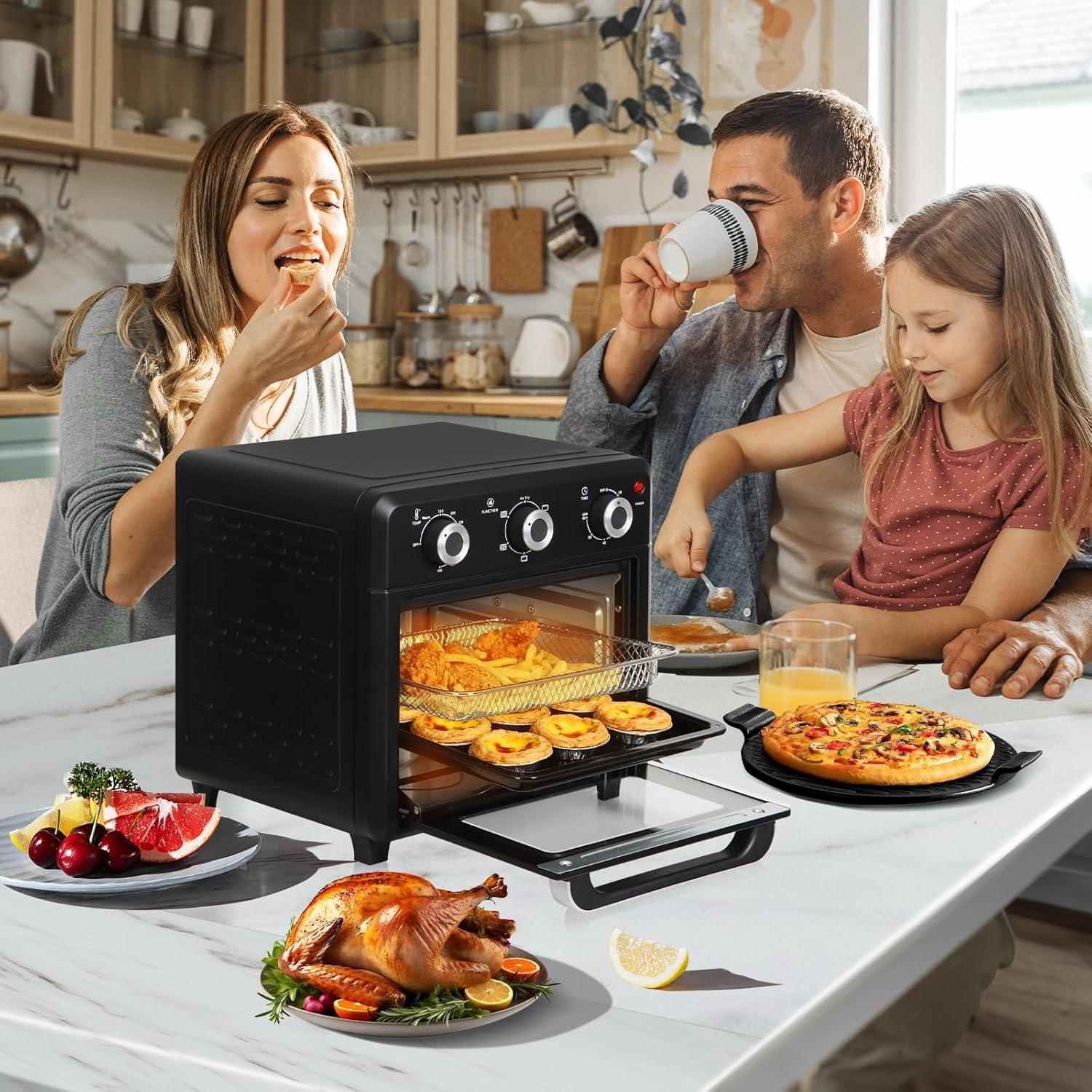 Horno Tostador Airfryer Panana 1400W 21QT 6 en 1 Acero Inoxidable
