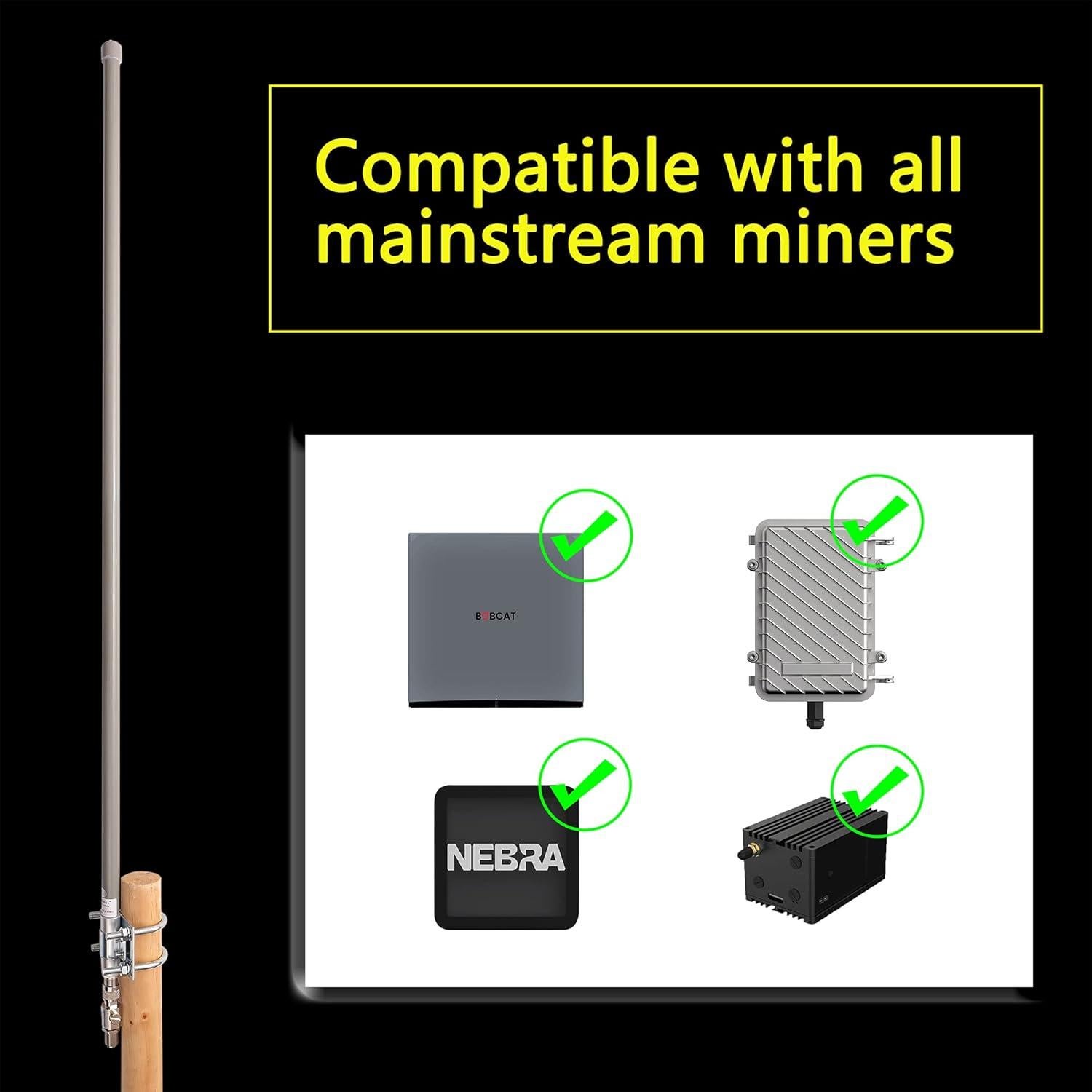 Antena Omni-Direccional 8.3 dBi 915MHz Hexa Boost 1.1m