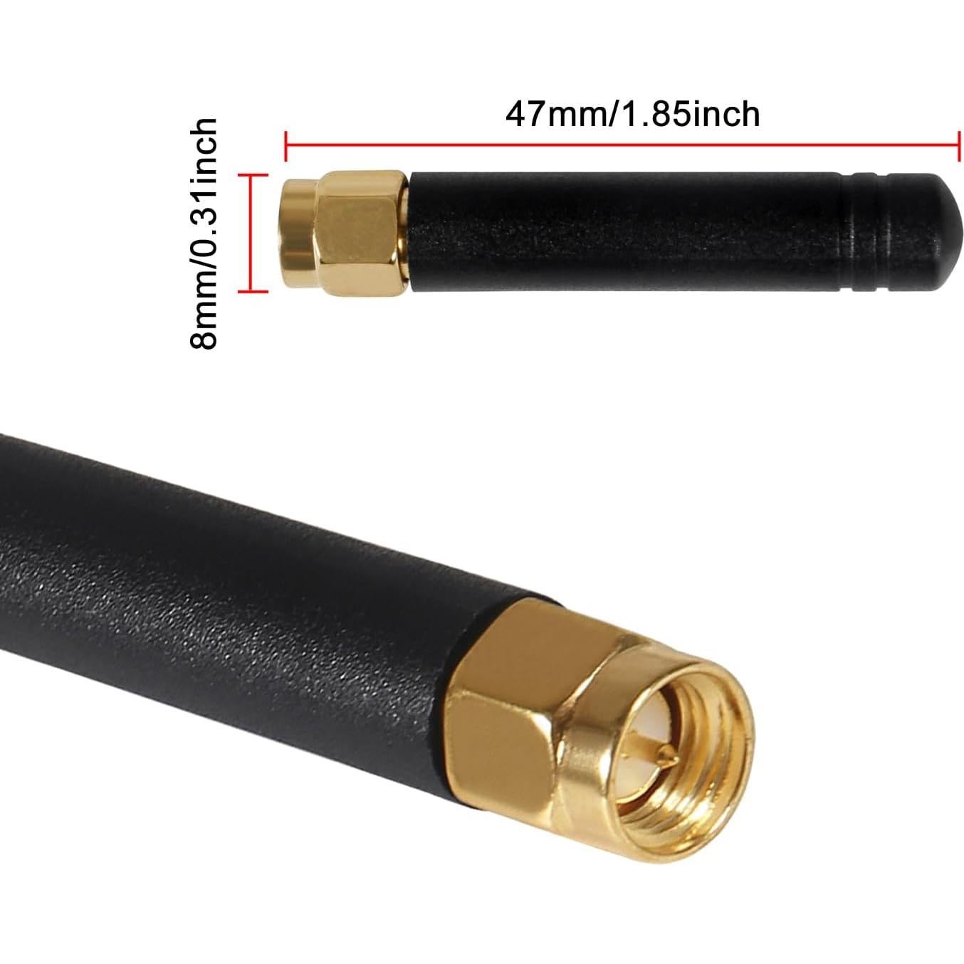 Antena LoRa 915MHz 2dBi DWEII U.FL IPEX a SMA 10cm 2PCS