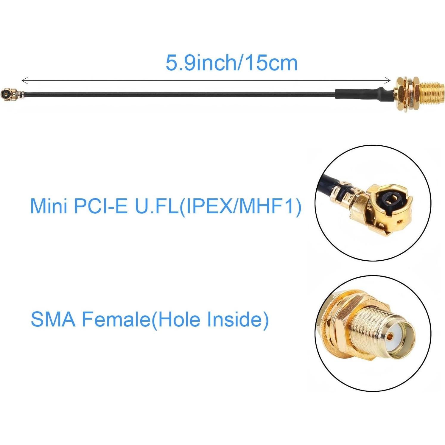Paquete de 2 Antenas LoRa 915MHz 5dBi SMA Macho para Meshtastic
