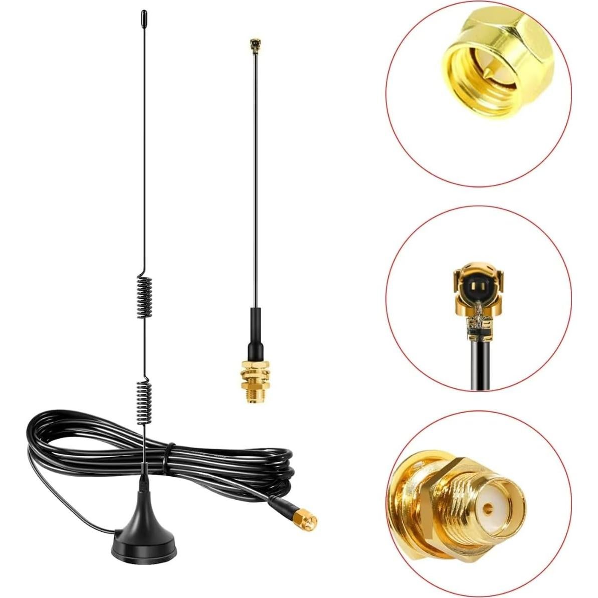 Antena Magnética Slinkdsco 915MHz para ESP32 LoRa V3 - 2 Juegos