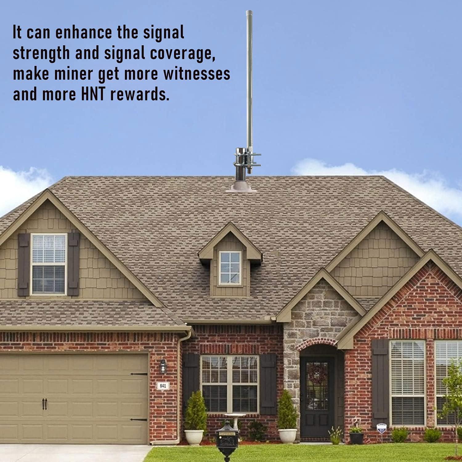 Antena Omnidireccional Qifan 10dBi 0.9m con Cable SMA 5m