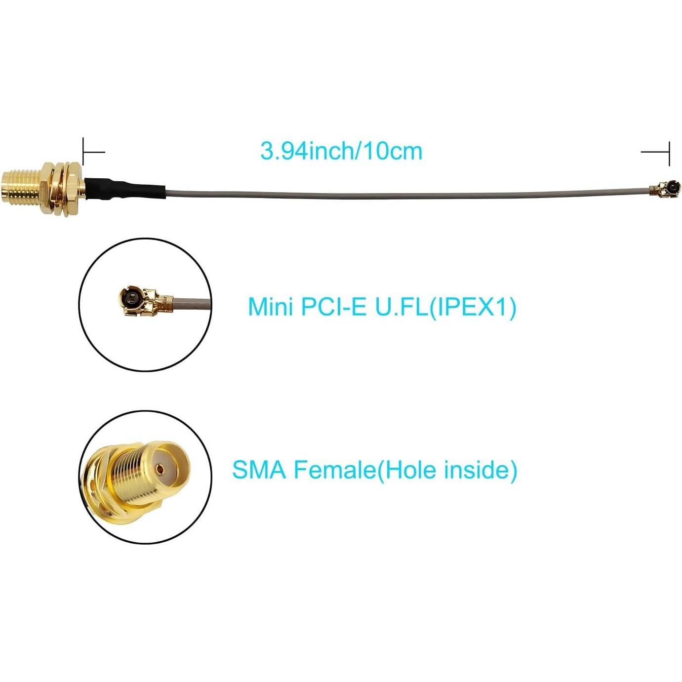 Paquete de 2 Antenas LoRa 915MHz XWWXGG 3dBi 10cm Omni