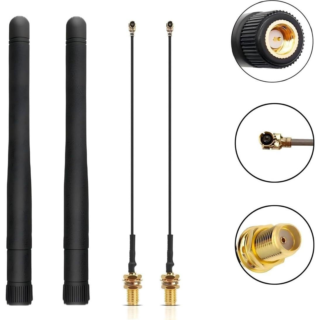 Paquete de 2 Antenas LoRa 915MHz XWWXGG 3dBi 10cm Omni