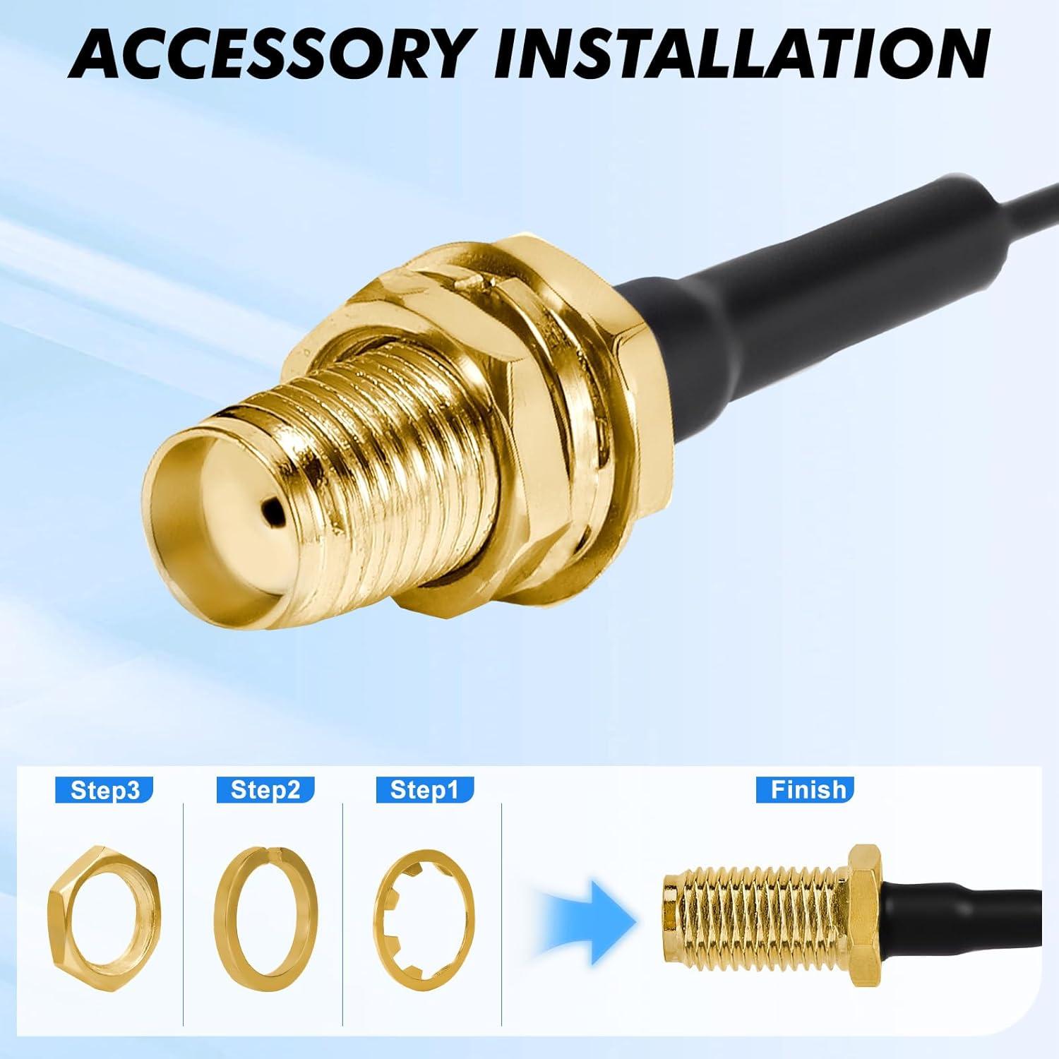 Antena Flexible LoRa Meshtastic 915MHz 10dBi SMA Macho 17cm