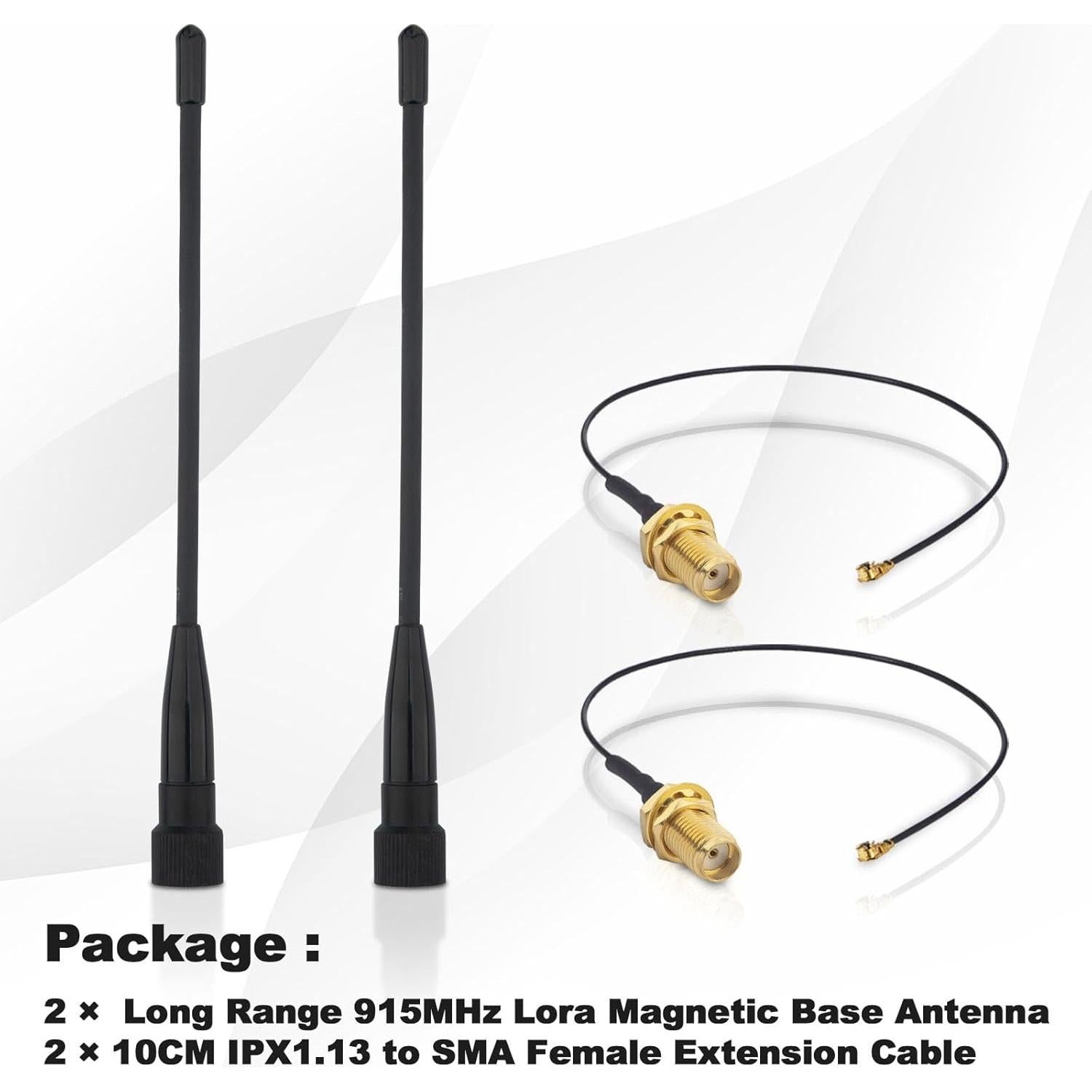 Antena de Pala 10dBi LoRa 915MHz SMA Macho 17cm + Adaptador