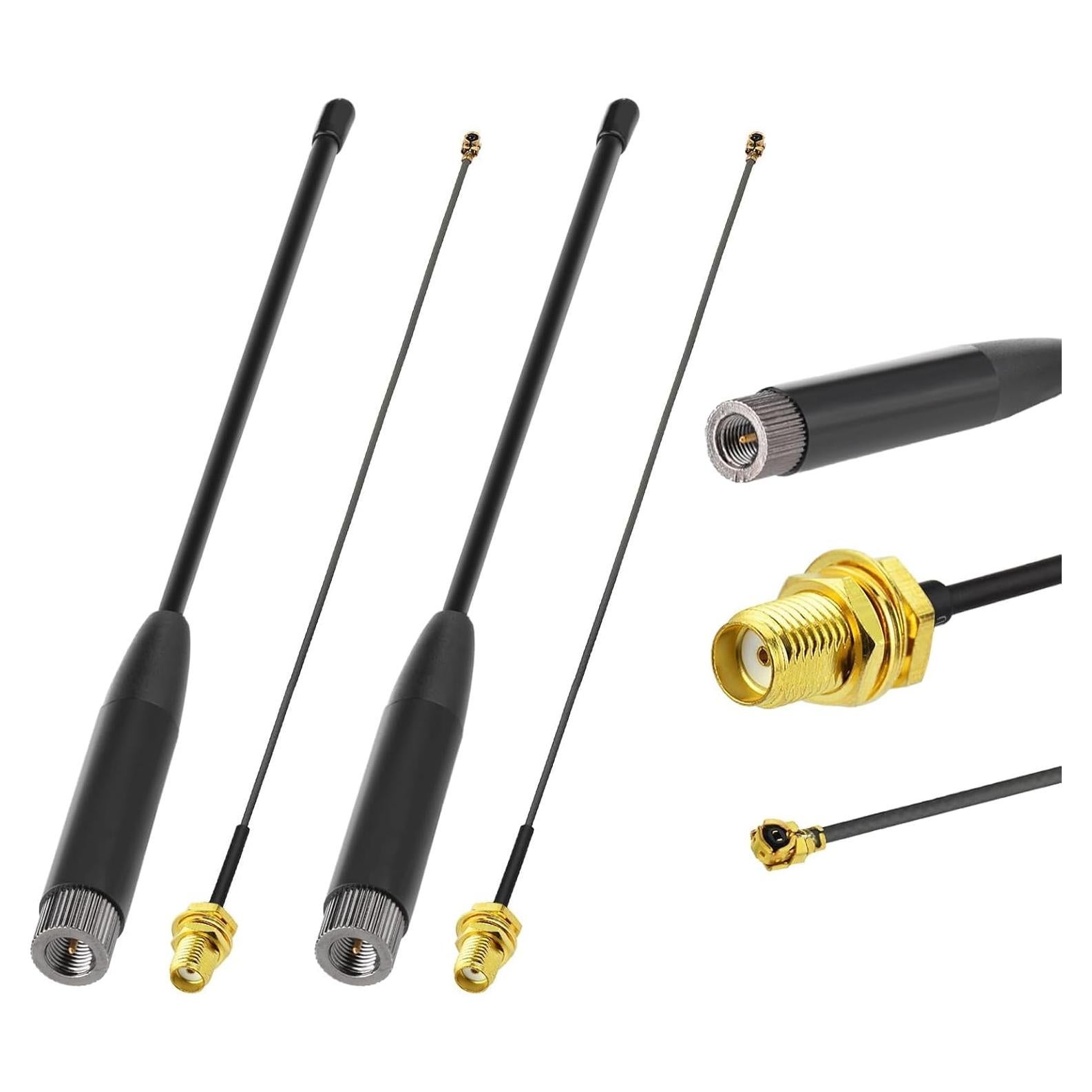 Antena Whip Bingfu 19.5cm 915MHz SMA Masculino - Paquete de 2