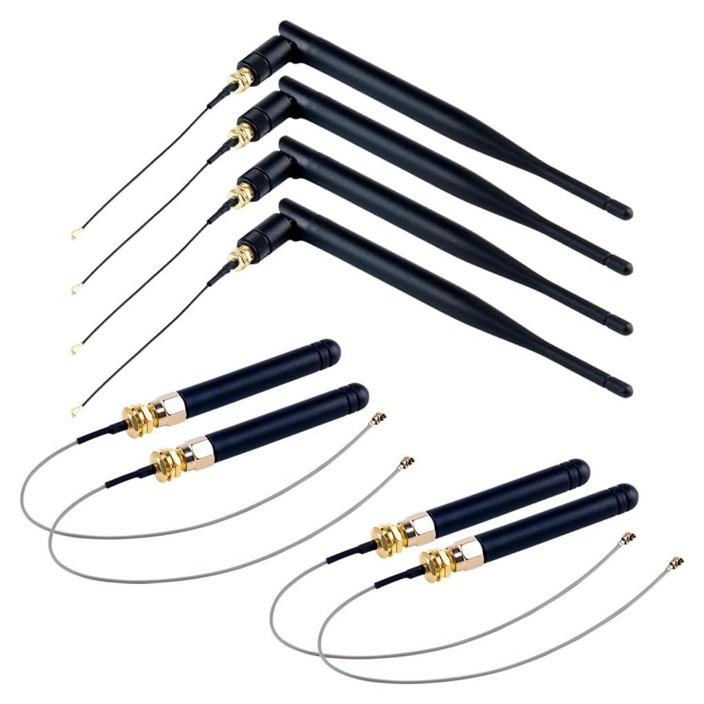 4 Antenas LoRa 915MHz 5dBi DIYmalls con Conector IPEX