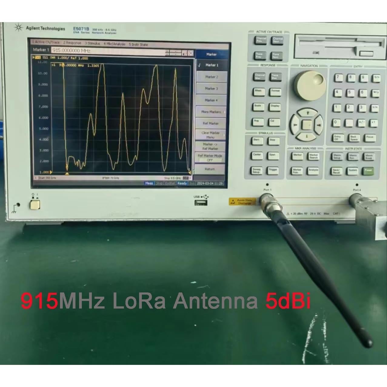 4 Antenas LoRa 915MHz 5dBi DIYmalls con Conector IPEX