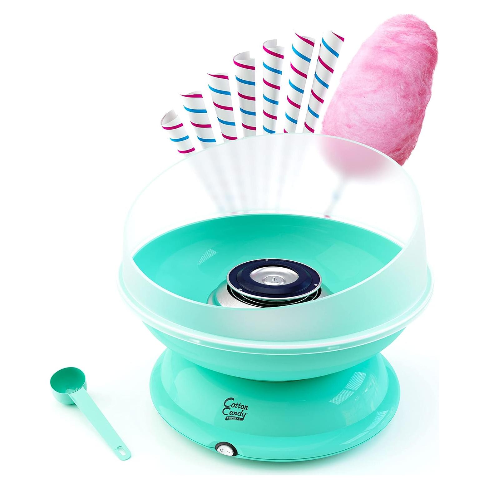 Máquina de Algodón de Azúcar Cotton Candy Express BB1000-S Verde Azulado