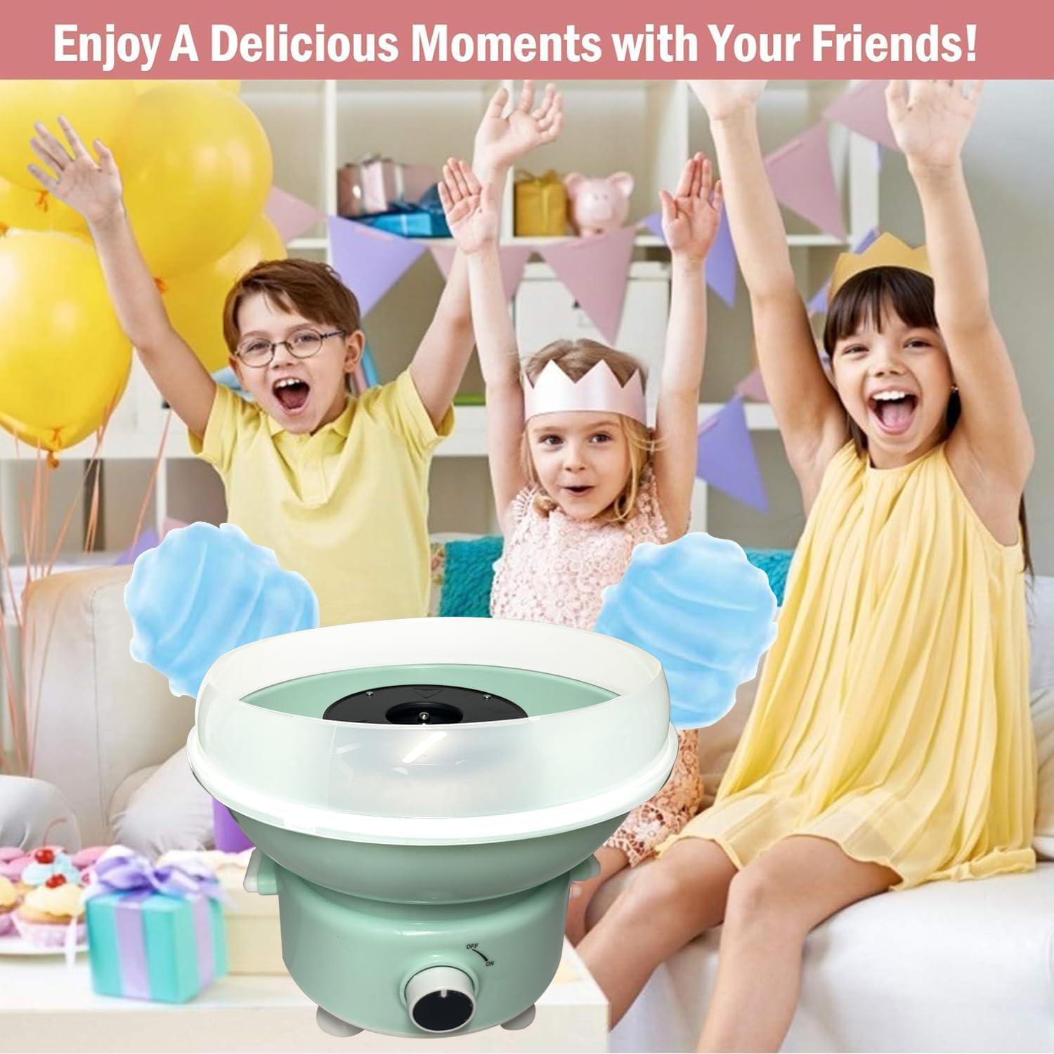 Máquina de Algodón de Azúcar 450W Azul - Mini Fabricante DIY