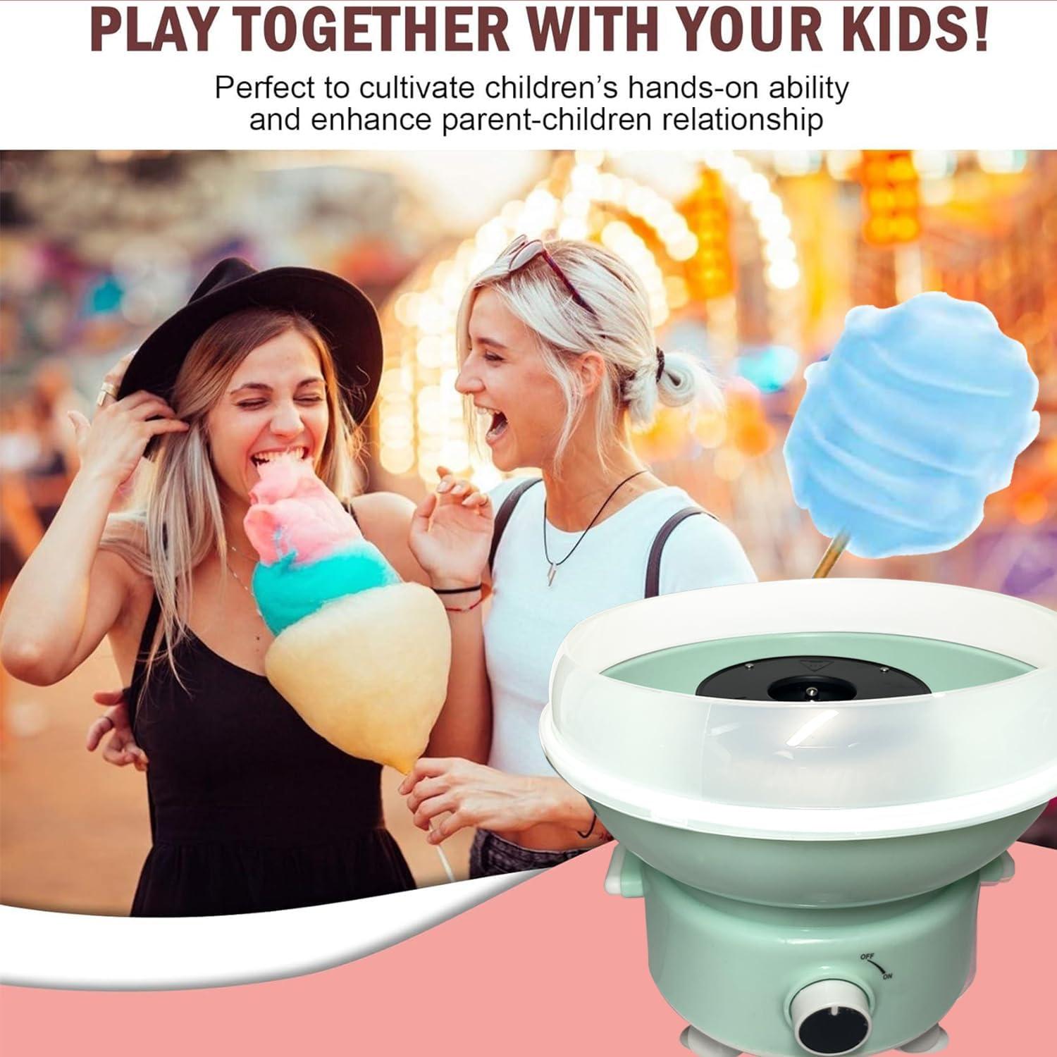 Máquina de Algodón de Azúcar 450W Azul - Mini Fabricante DIY