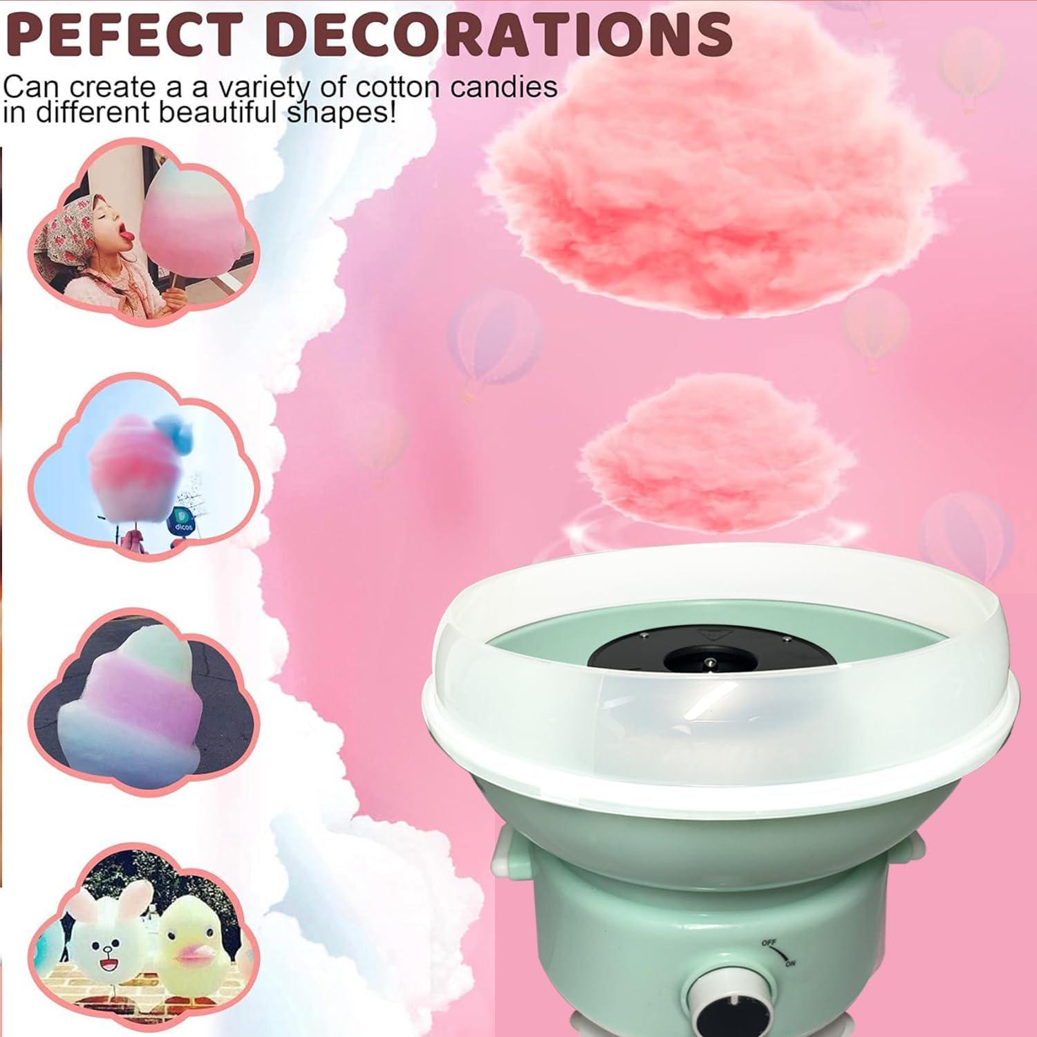 Máquina de Algodón de Azúcar 450W Azul - Mini Fabricante DIY