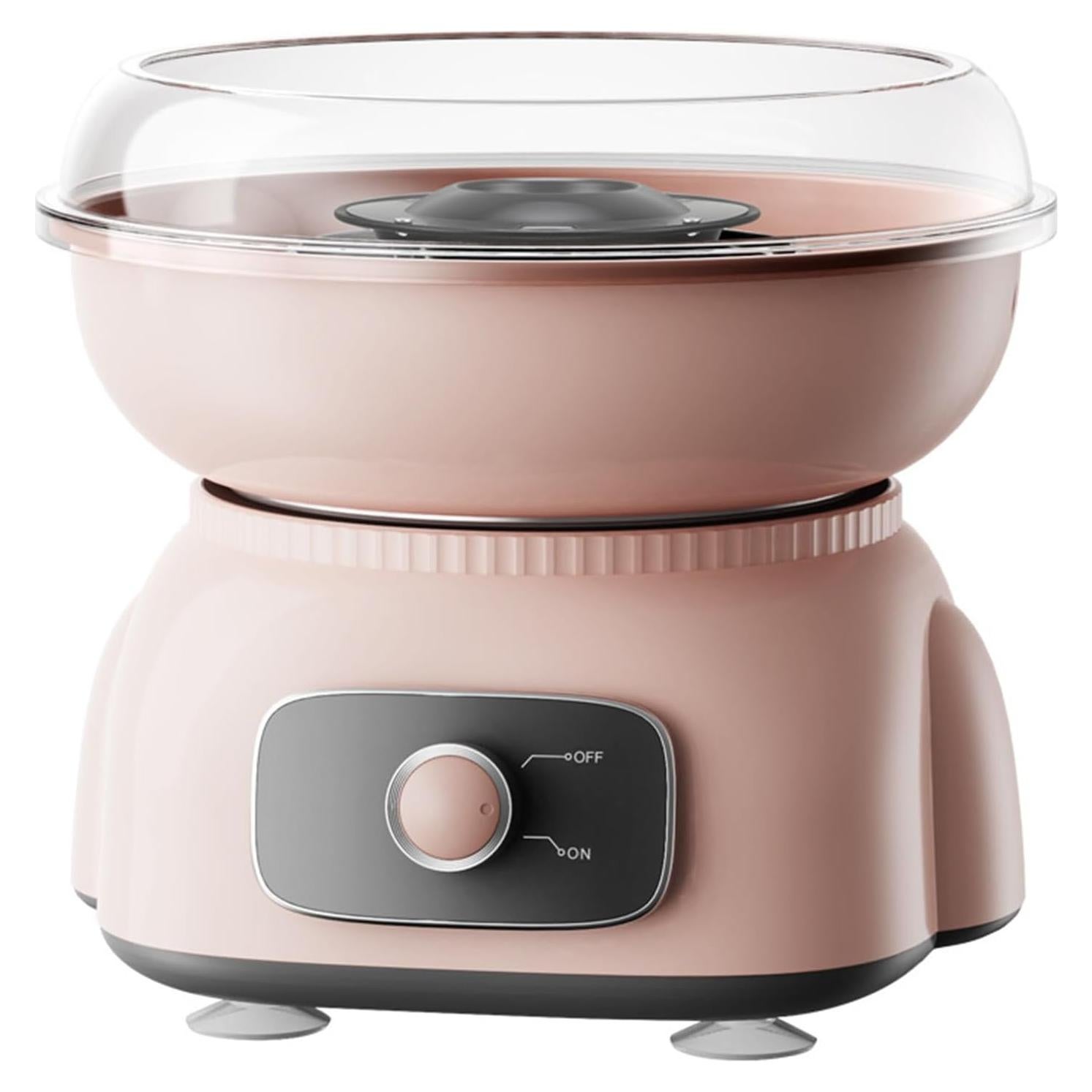 Máquina de Algodón de Azúcar Rosa Y500 - Compacta y Fácil de Limpiar