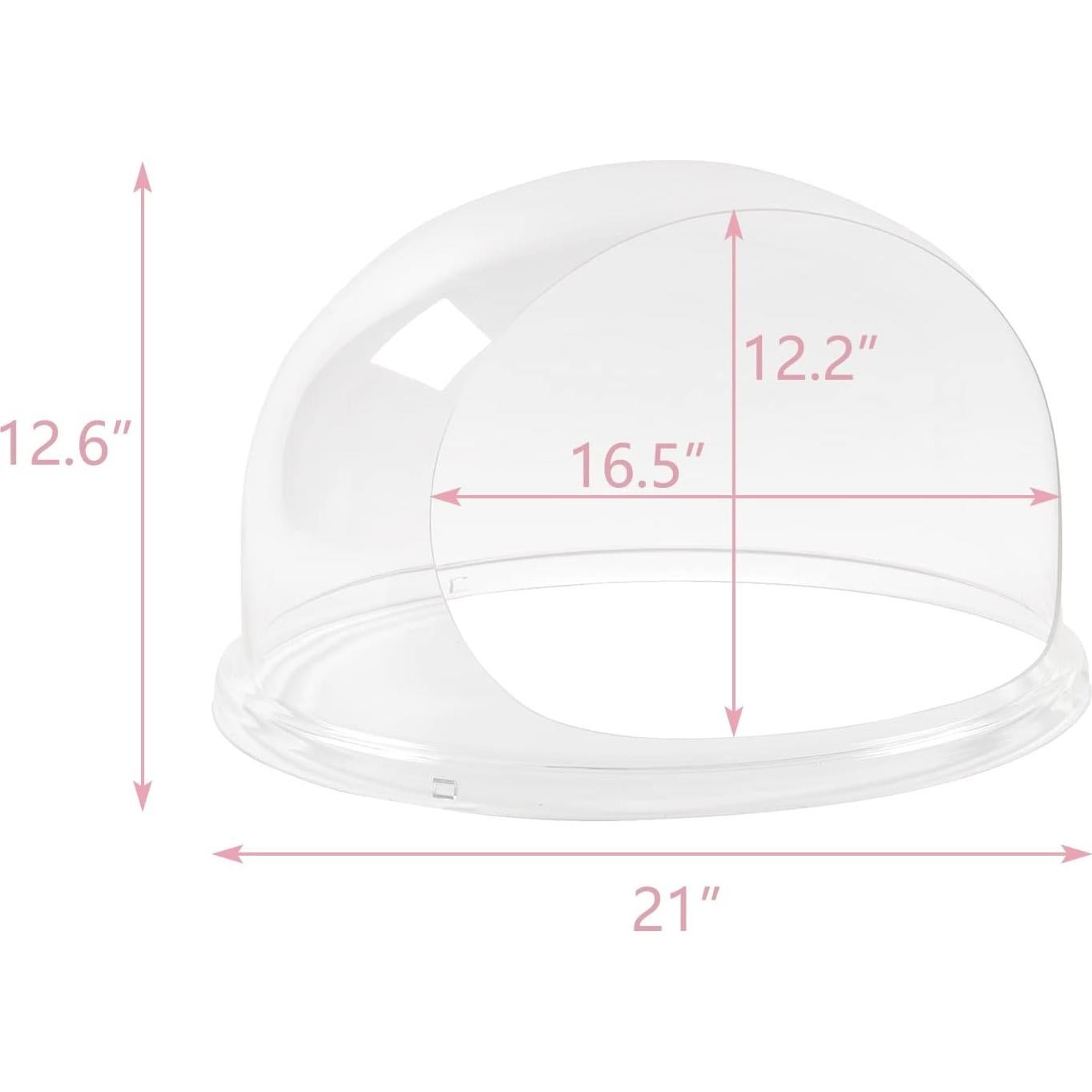 Cubierta Acrílica ROVSUN para Máquina de Algodón de Azúcar 53.34 cm