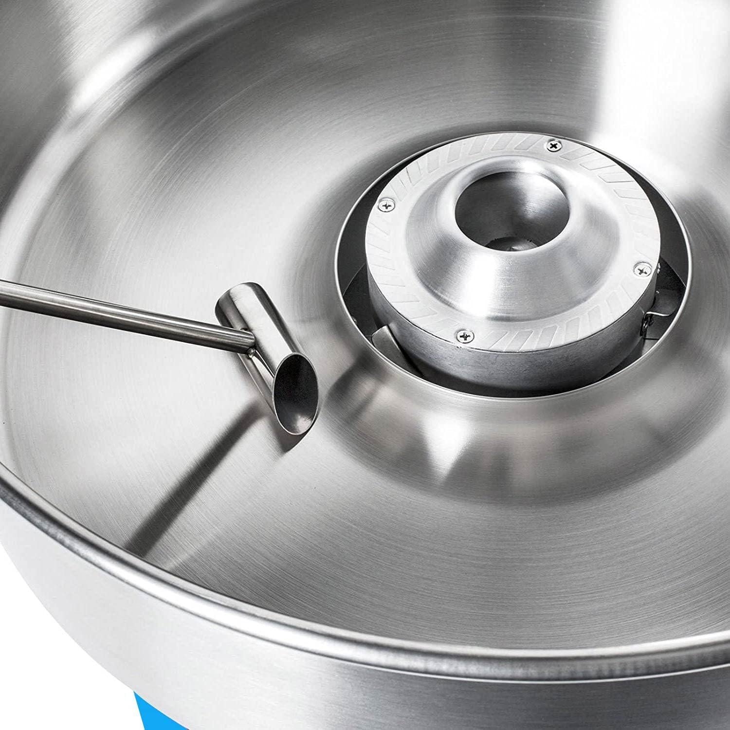 Máquina de Algodón de Azúcar Eléctrica 1000W Acero Inoxidable Azul