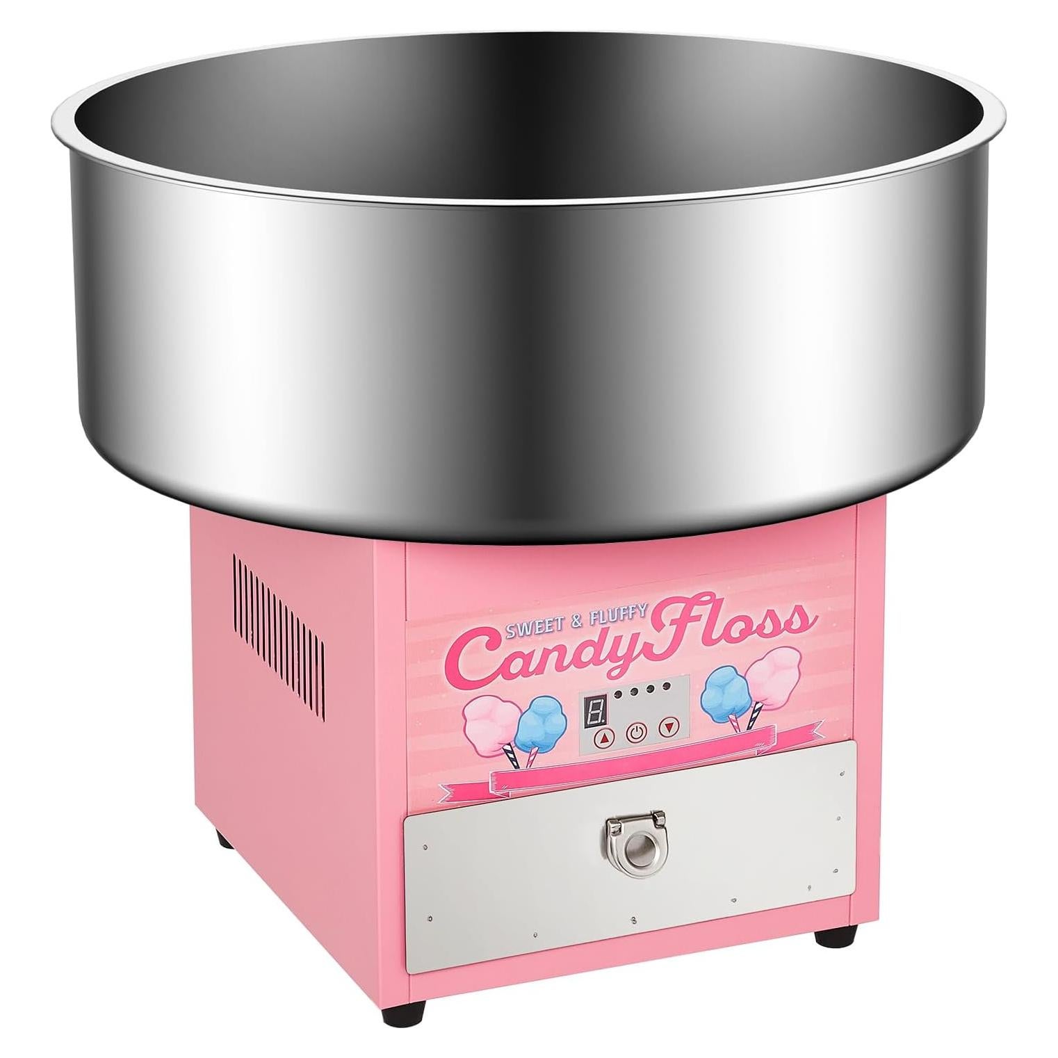 Máquina de Algodón de Azúcar Eléctrica Garvee 1200W Rosa