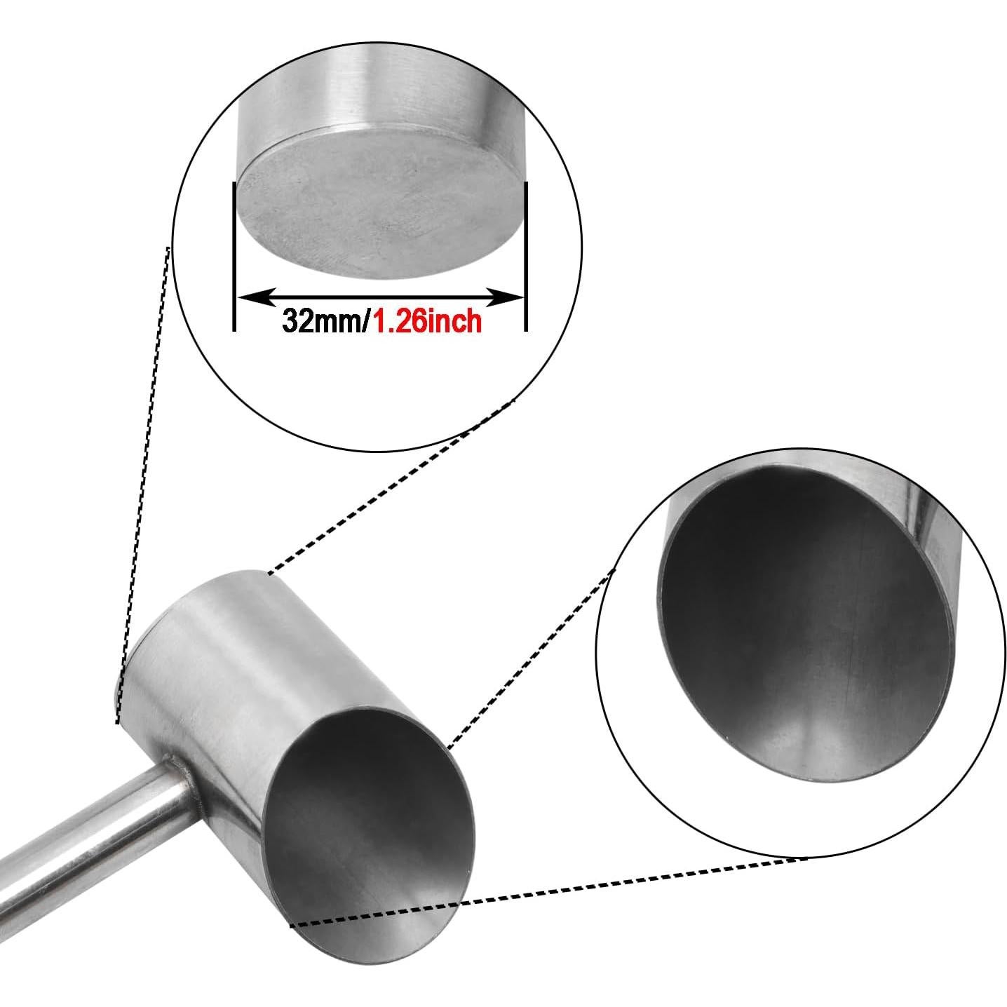 Cuchara de Azúcar Acero Inoxidable 322mm para Algodón de Azúcar