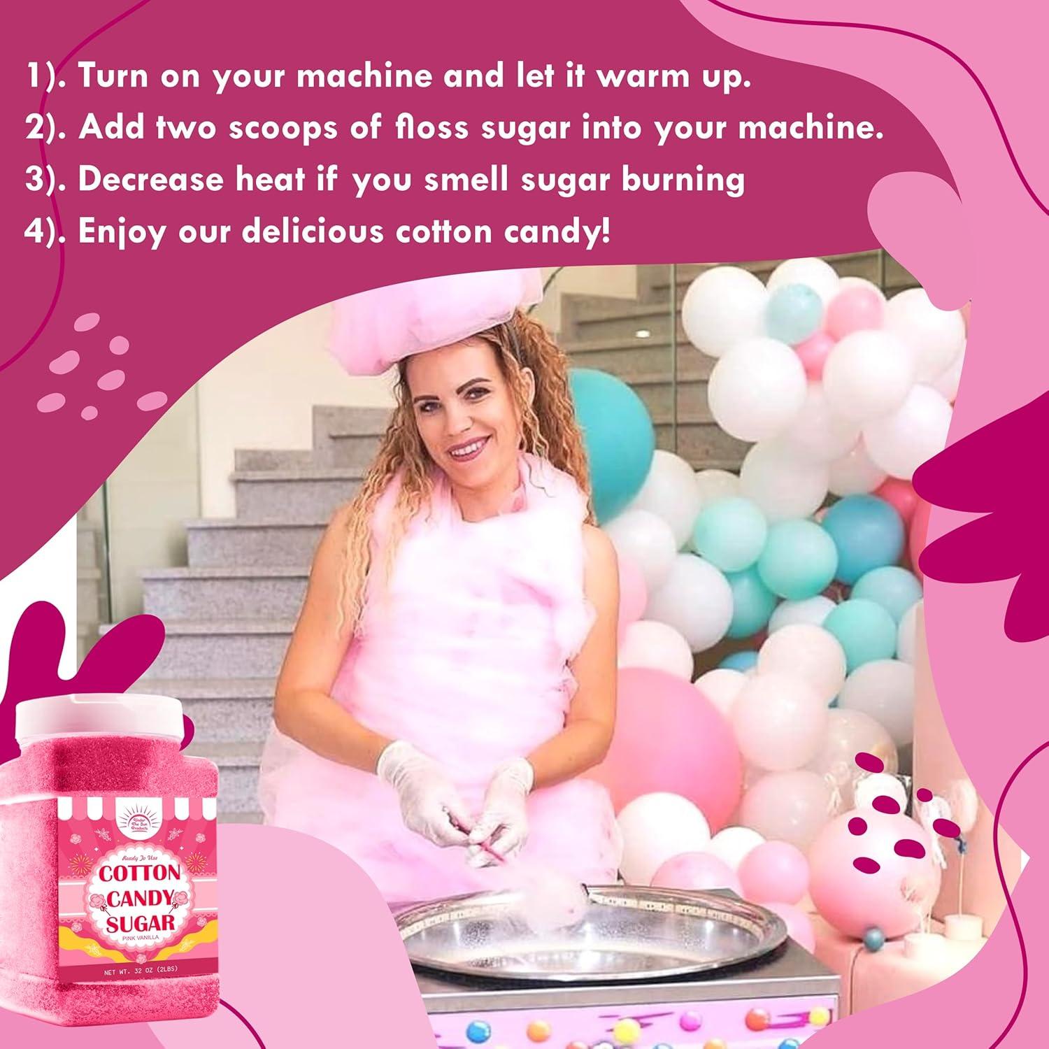 Paquete de Azúcar para Algodón de Azúcar Under the Sun 2kg