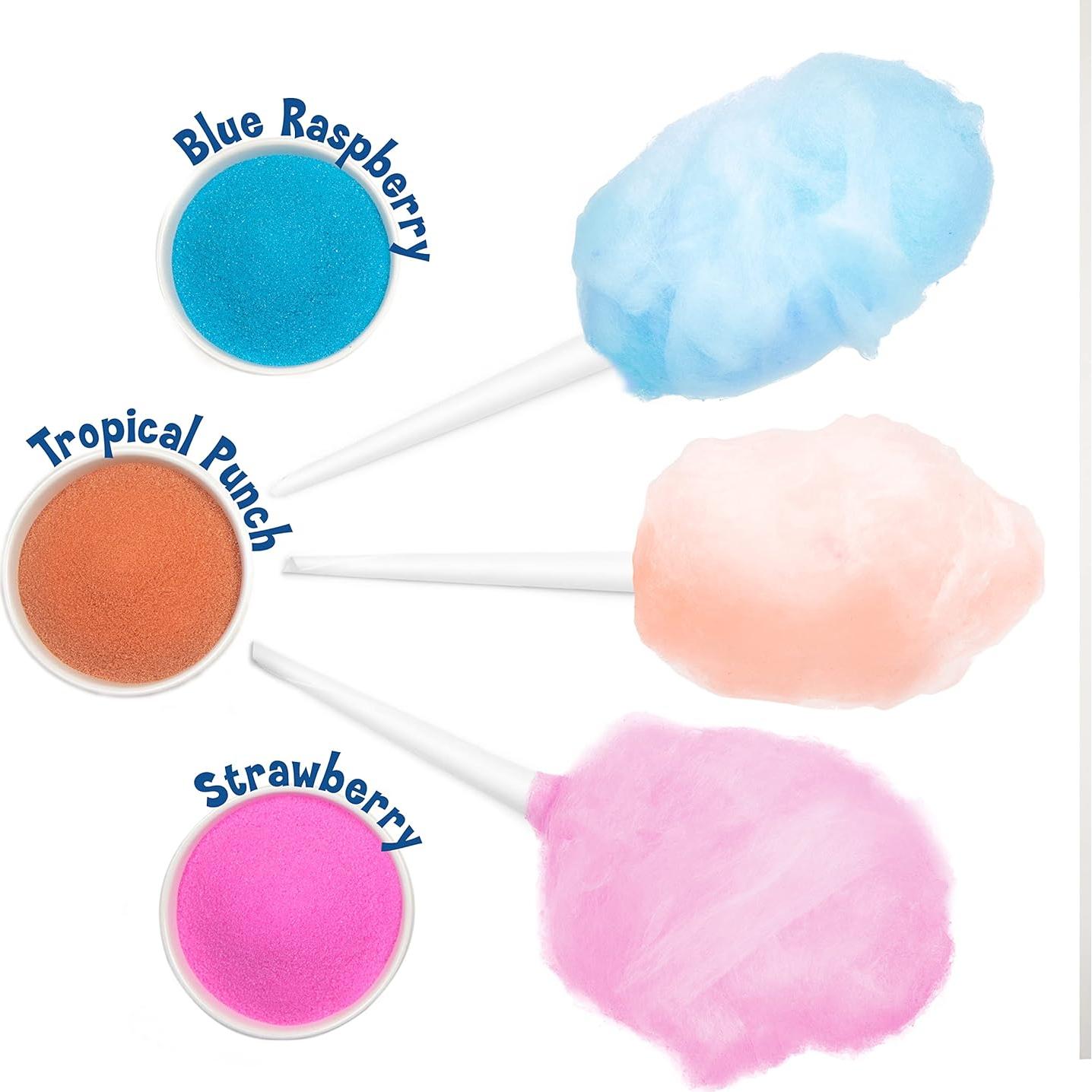 Kit de Azúcar para Algodón de Azúcar Kool-Aid - 3 Sabores - 3 Botellas de 480 g