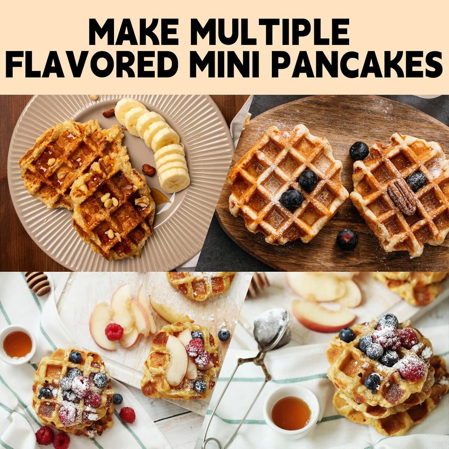 Mini Máquina de Pancakes SISYPHE 750W Antiadherente 8 Pcs