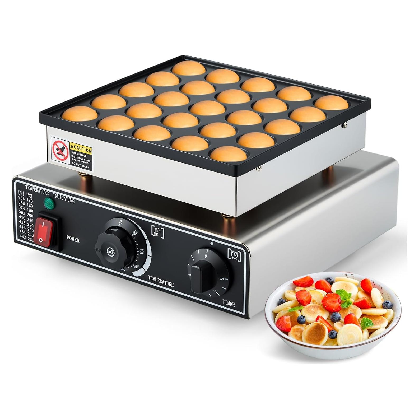 Fabricante de Pancakes Mini YODHOSA 25PCS Acero Inoxidable