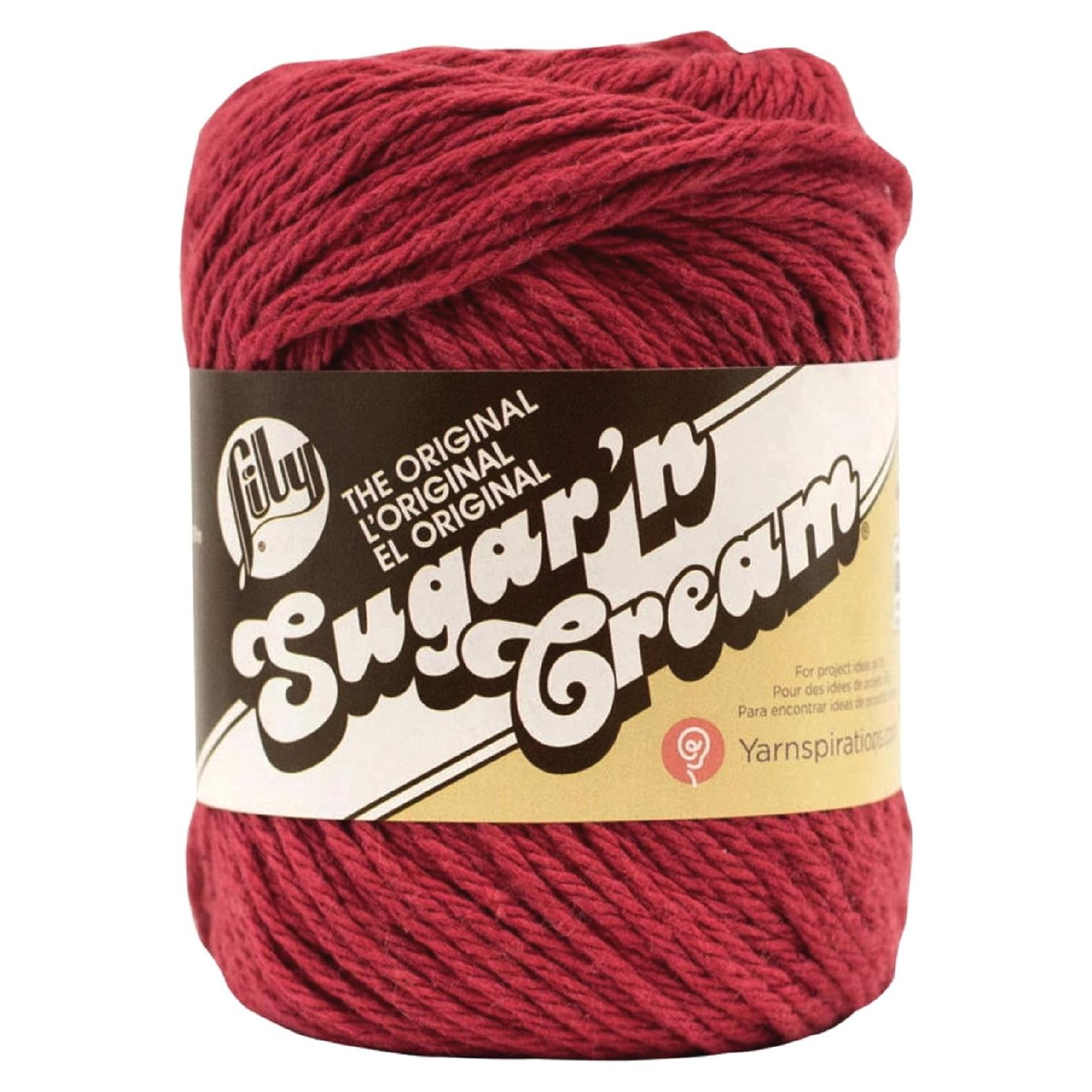 Hilo de Algodón Lily Rojo País 100% 70.9g 109m para Tejer