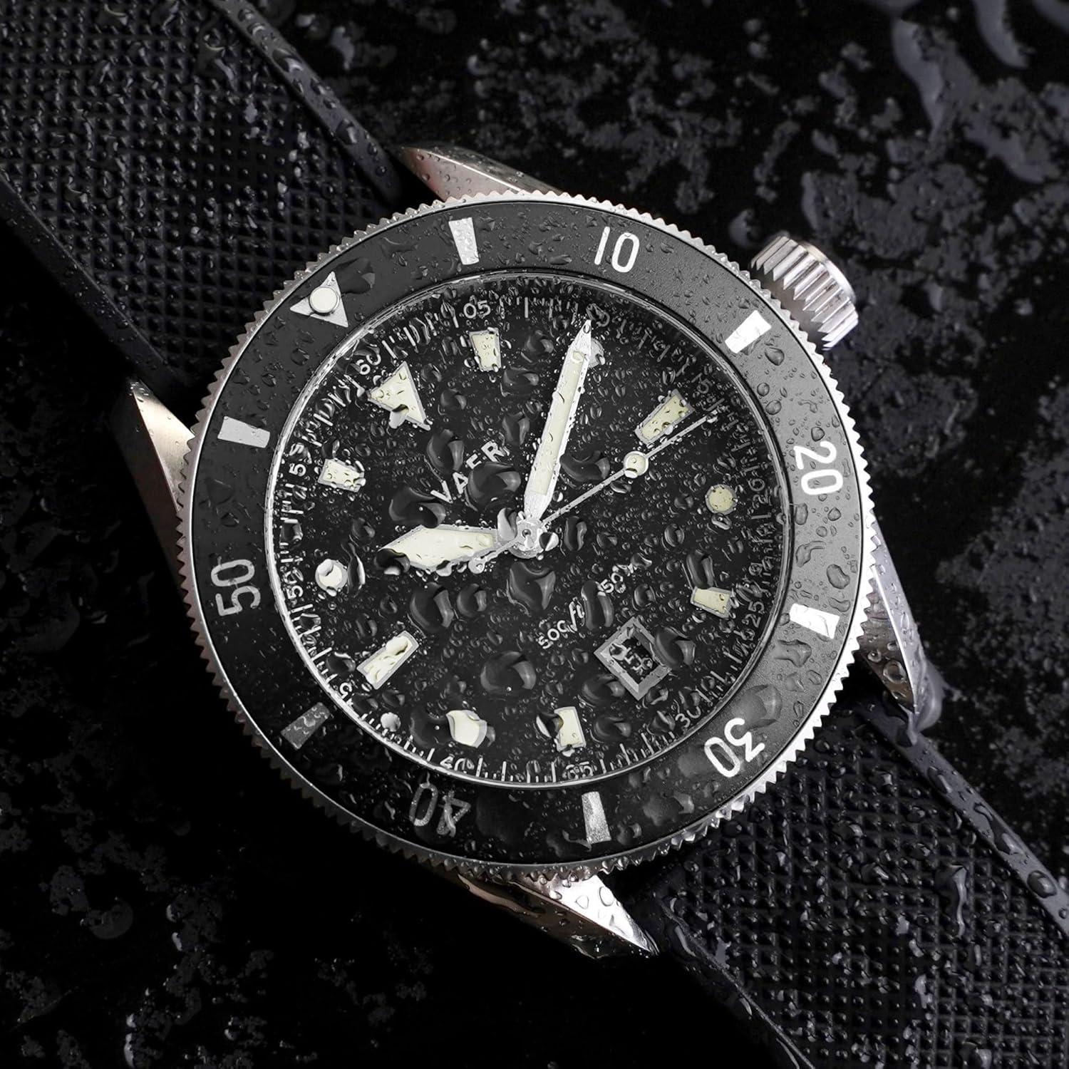 Reloj de buceo Vaer DS2 Quartz 39mm 15ATM con correas