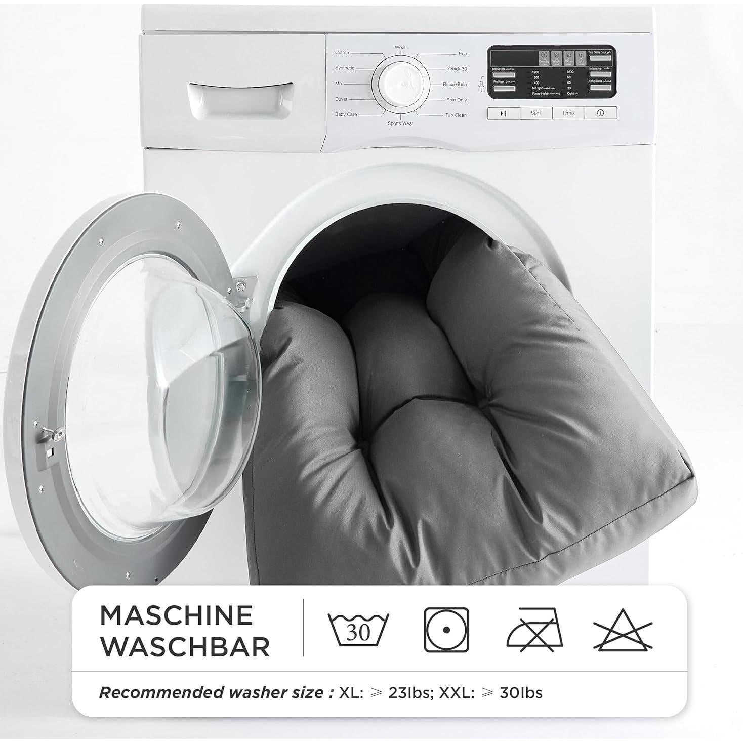 Cama para Perros Bedsure Grande 91x69 cm Impermeable Gris