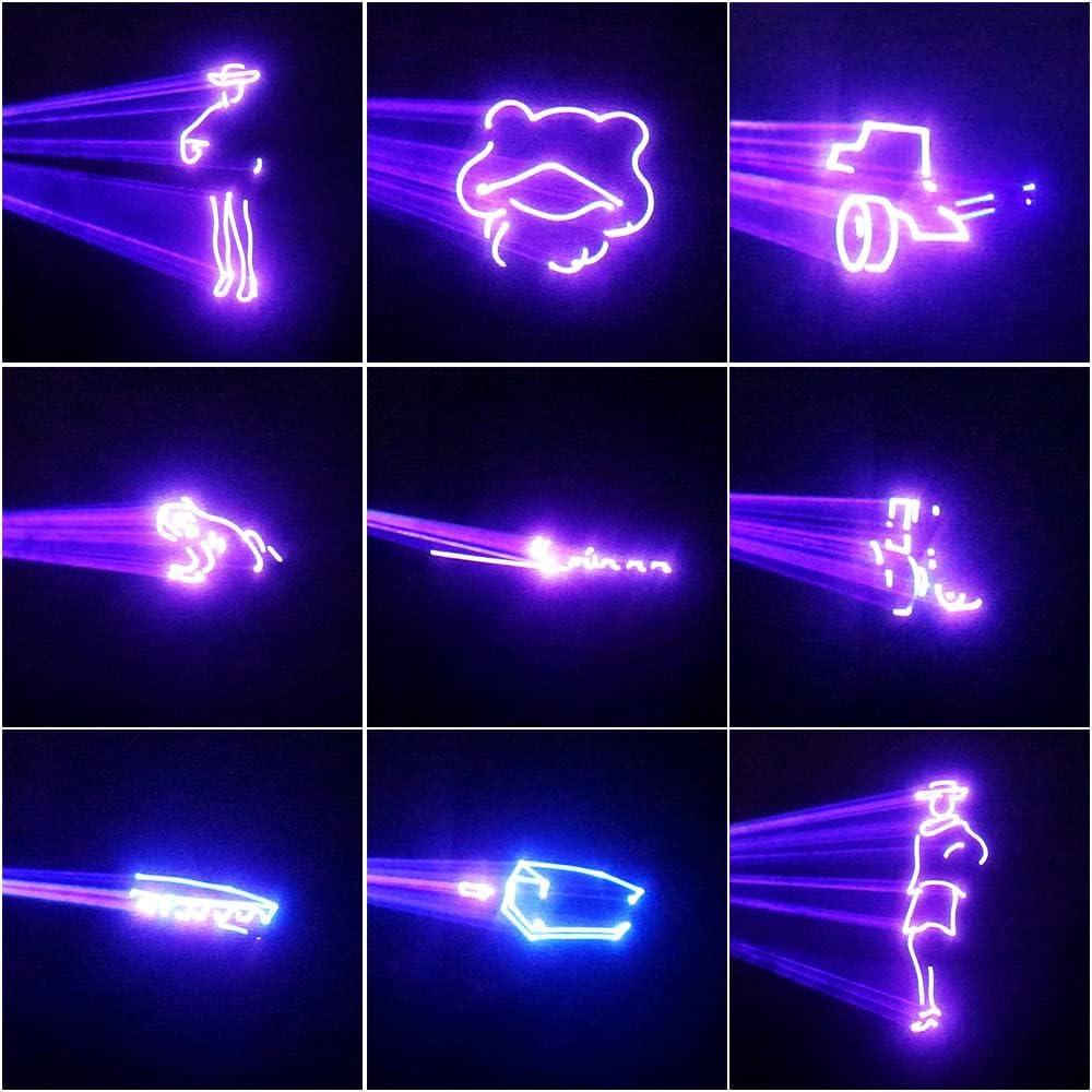 Luces de Fiesta RGB U'King 20W DMX con Control Remoto 3D