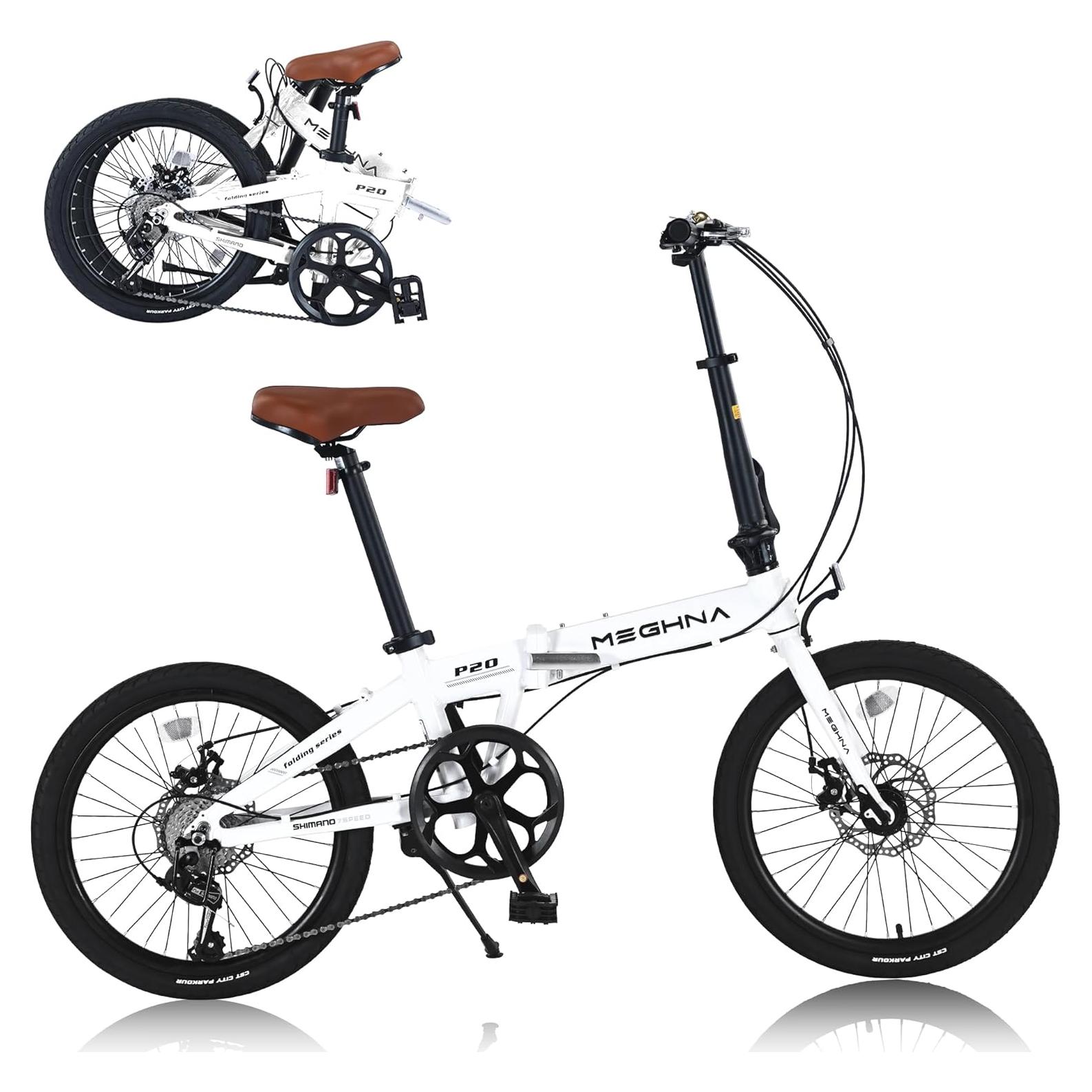 Bicicleta Plegable Urbana YHUBHSIS 20" 7 Velocidades Aluminio