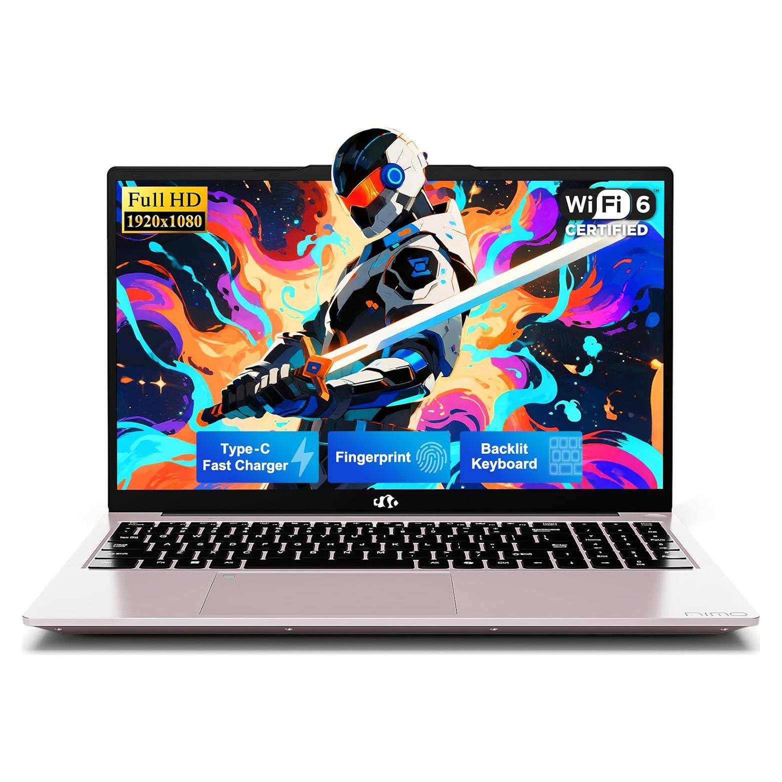 Laptop NIMO 15.6" Oro Rosa, Intel N150, 4GB RAM, 128GB SSD