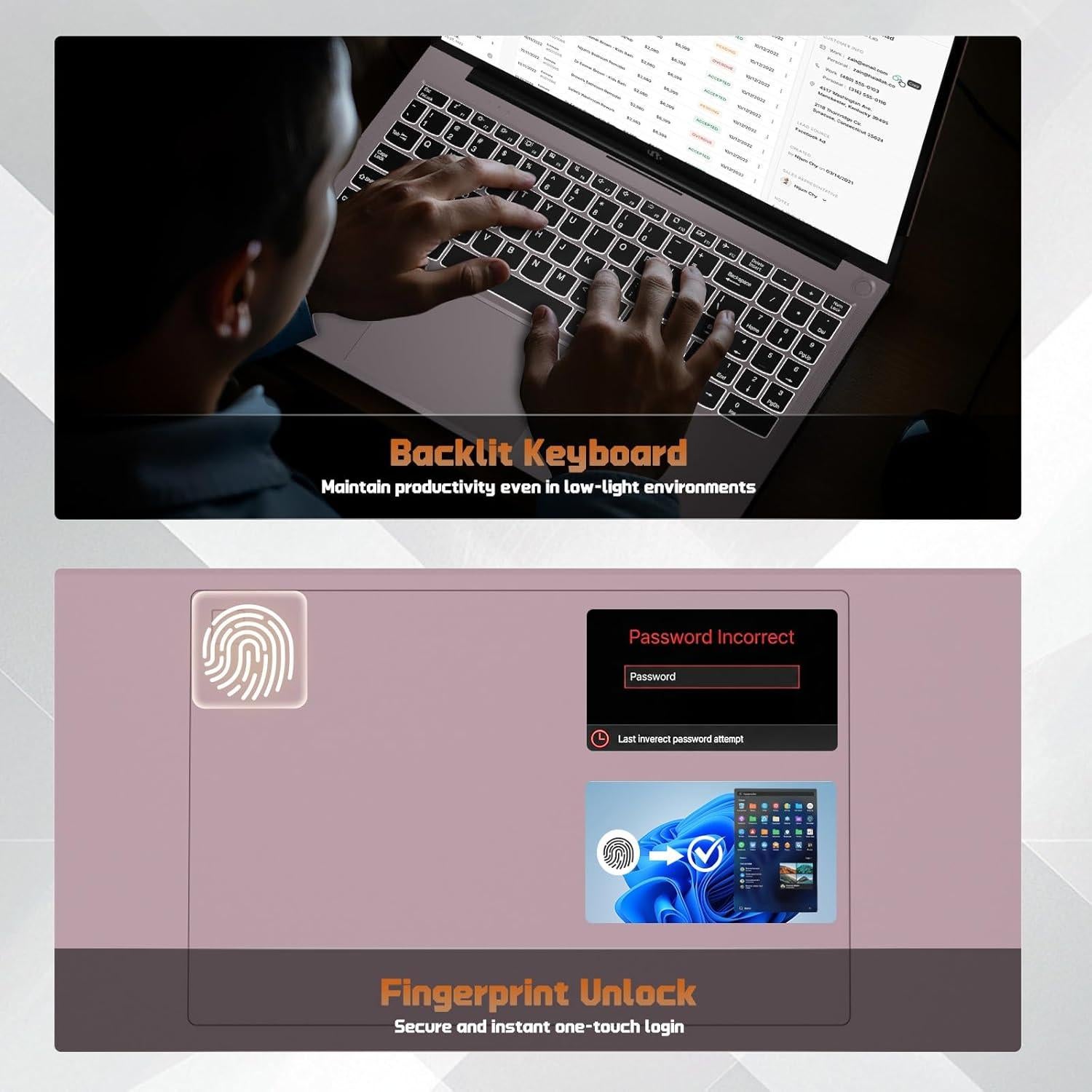 Laptop NIMO 15.6" Oro Rosa, Intel N150, 4GB RAM, 128GB SSD